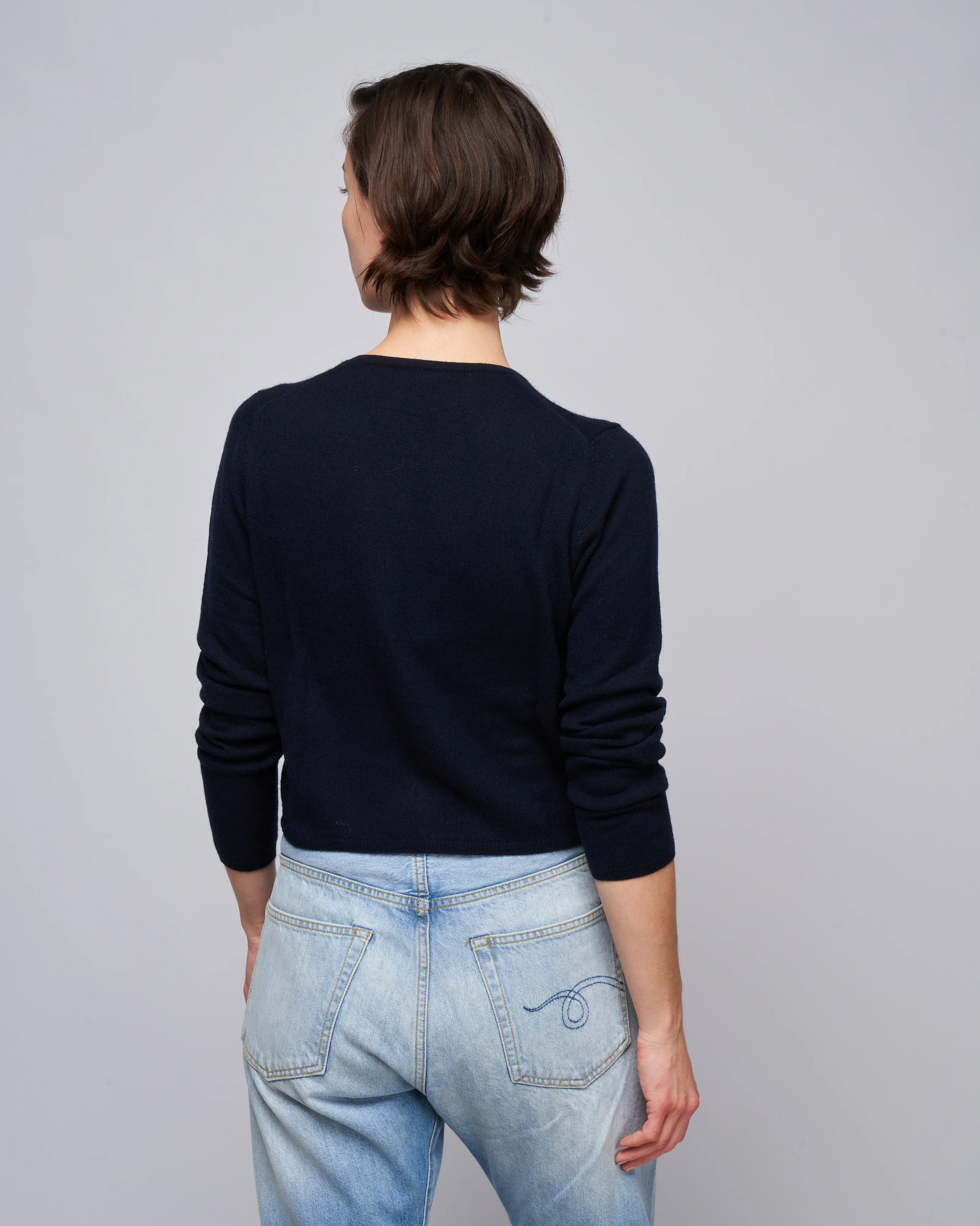 button cardigan - deep night - Image 4