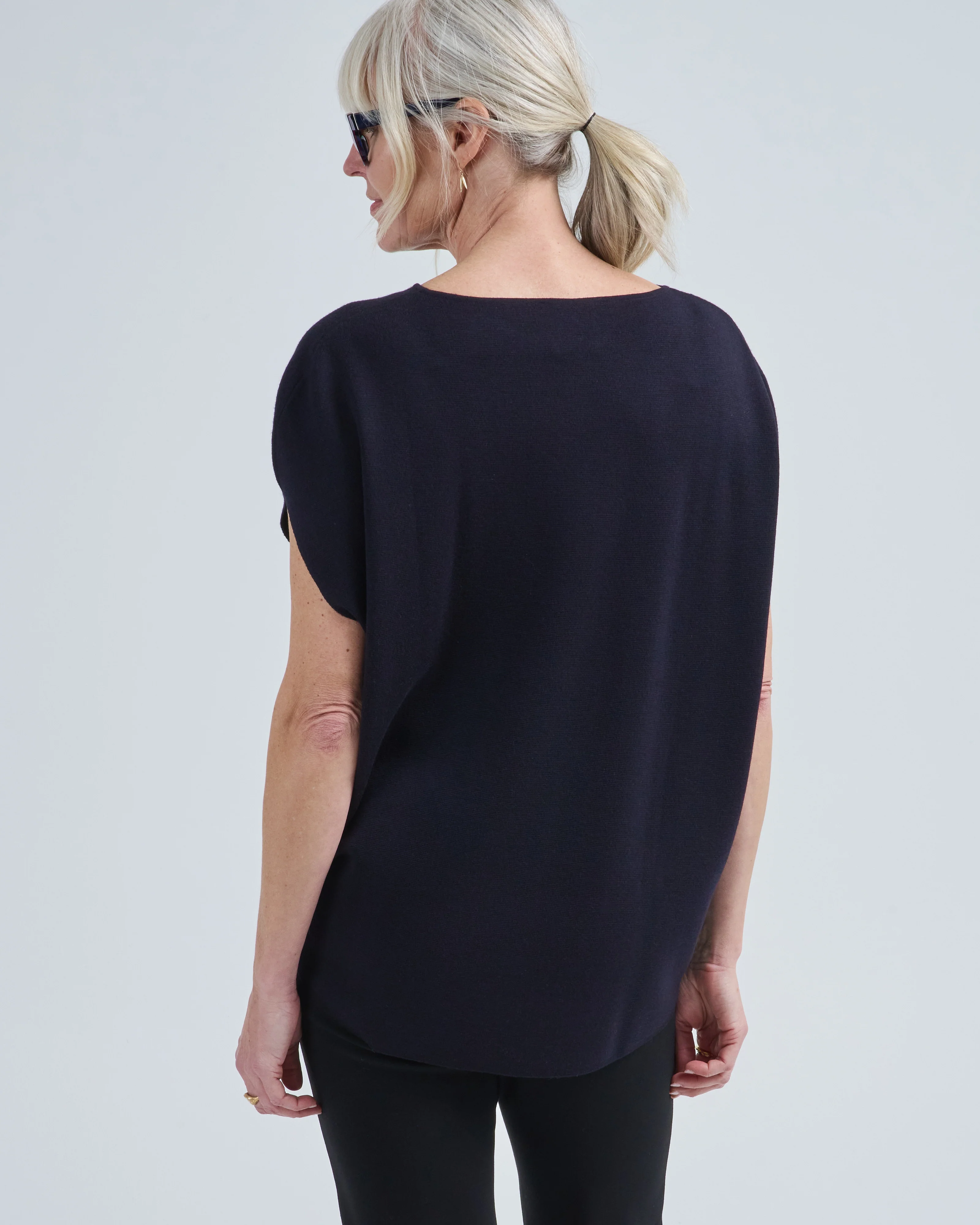 cap sleeve boatneck sweater - Image 4