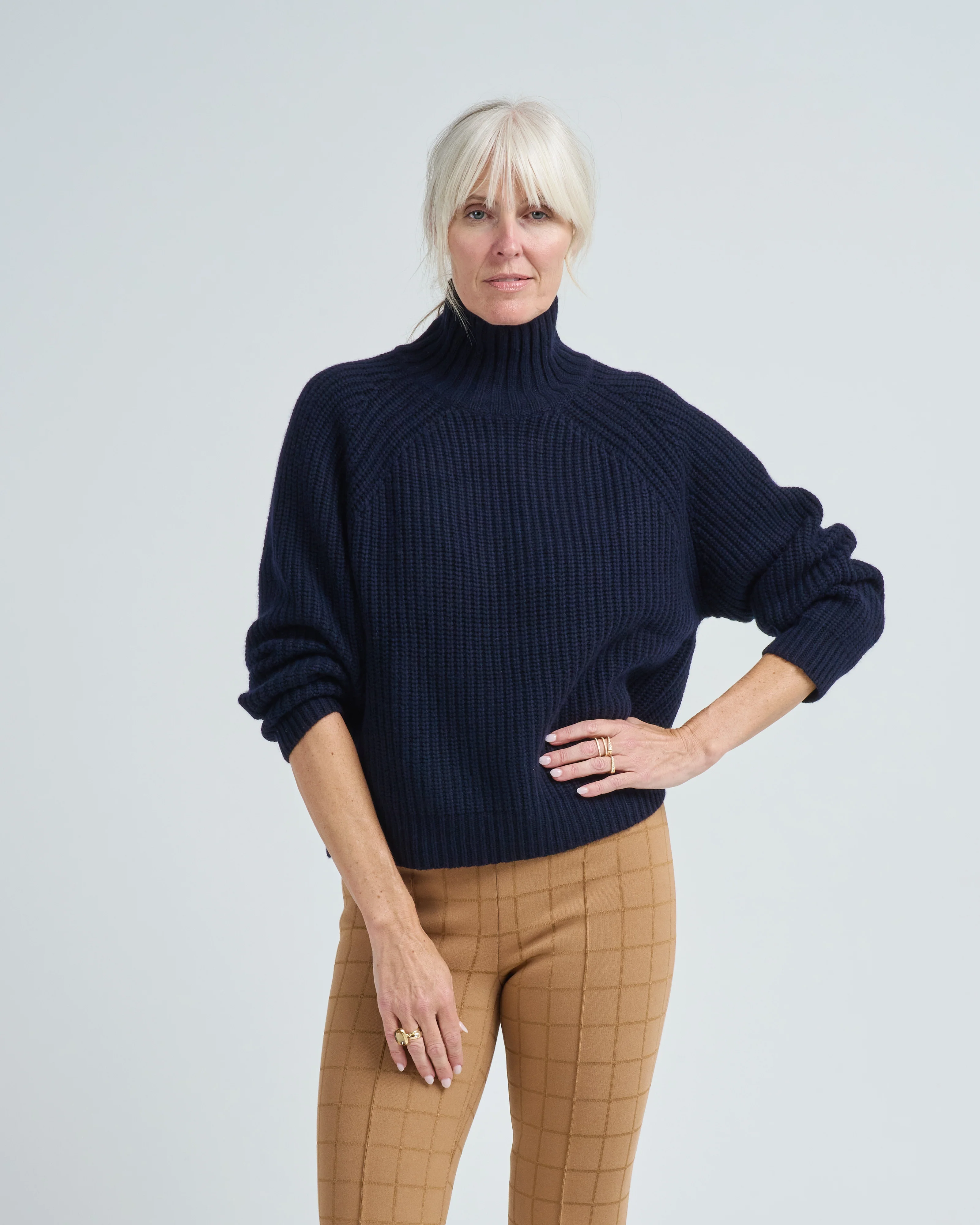 chunky mockneck sweater - Image 2
