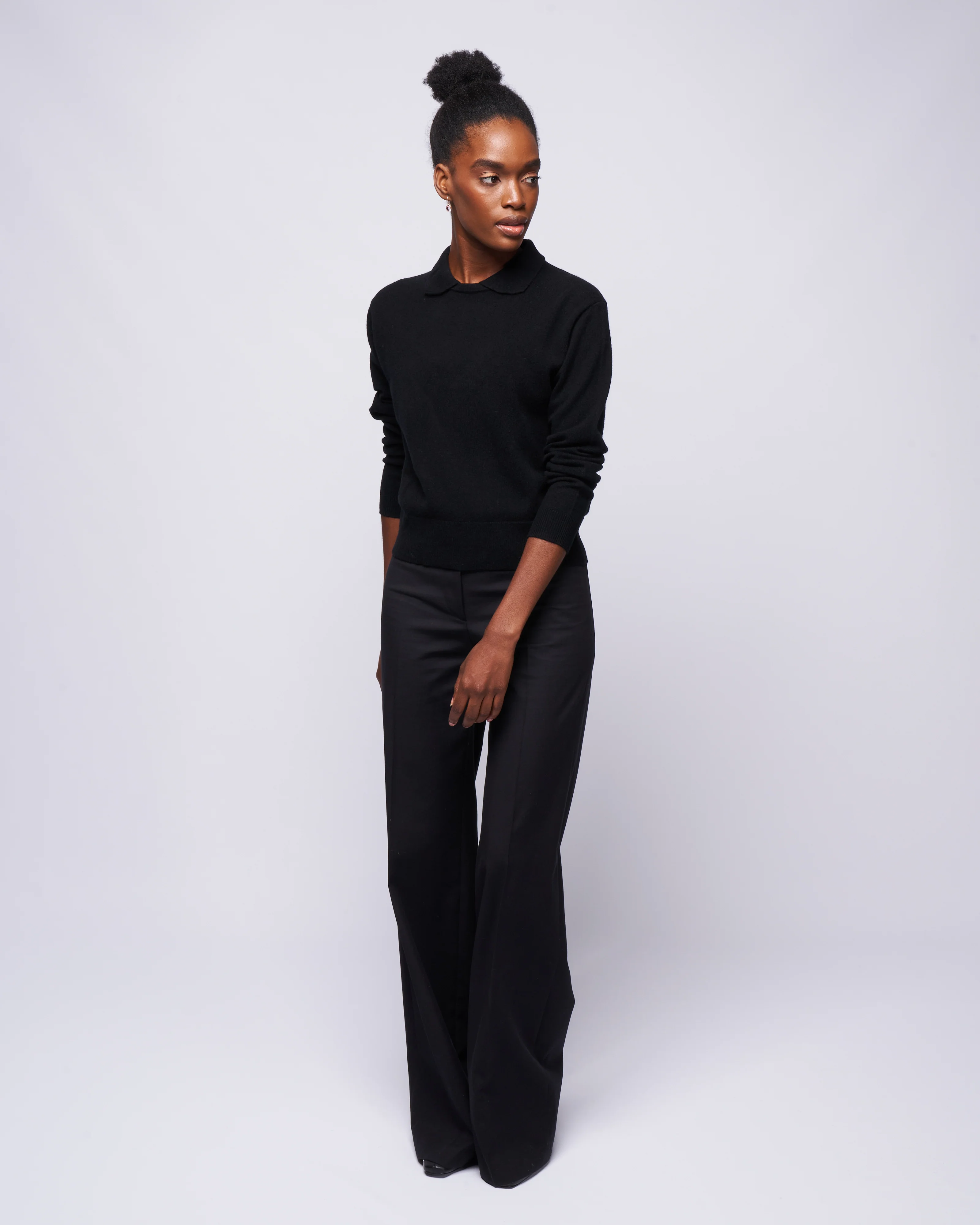 collar sweater - noir - Image 2