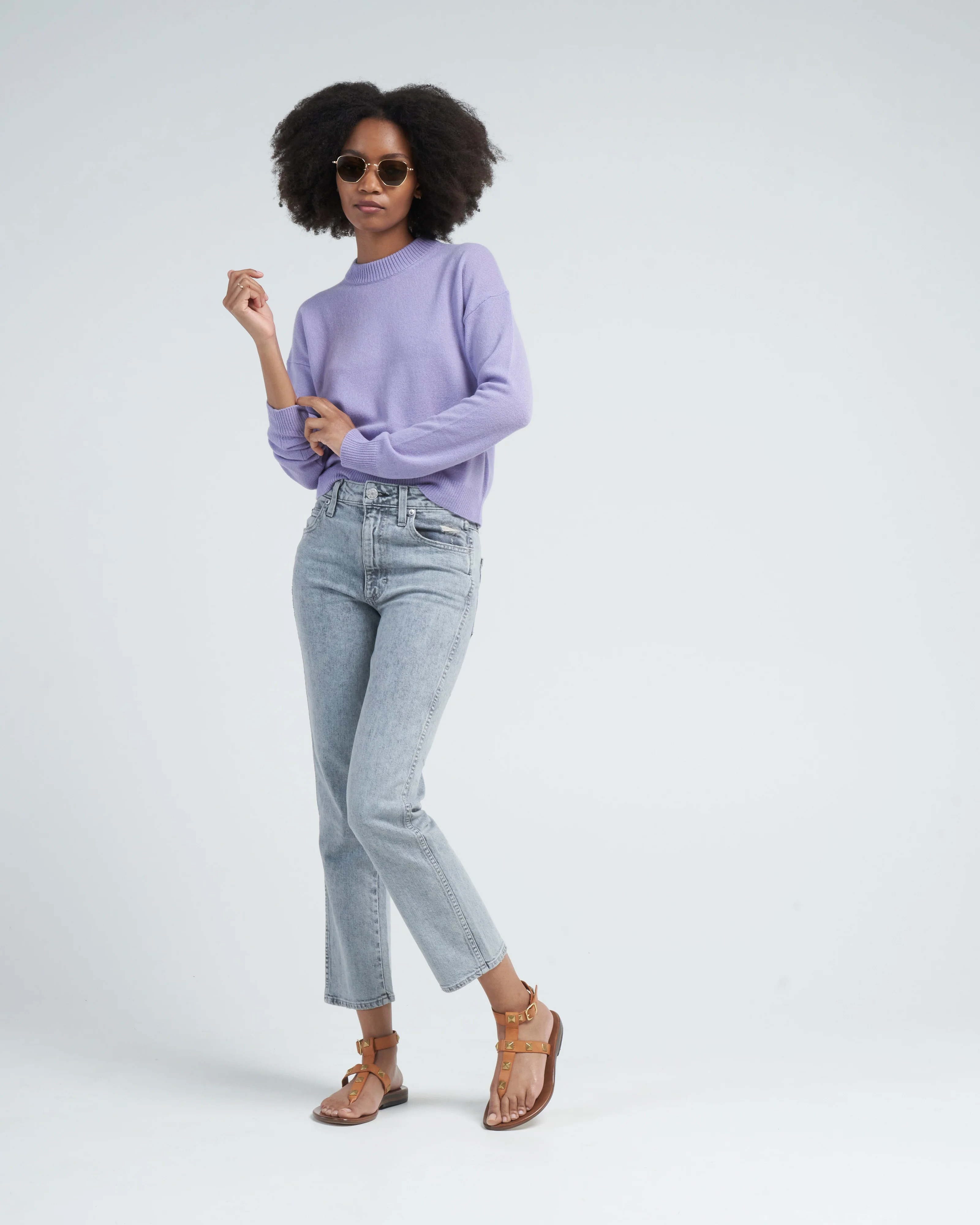 crewneck sweater - lilac - Image 2