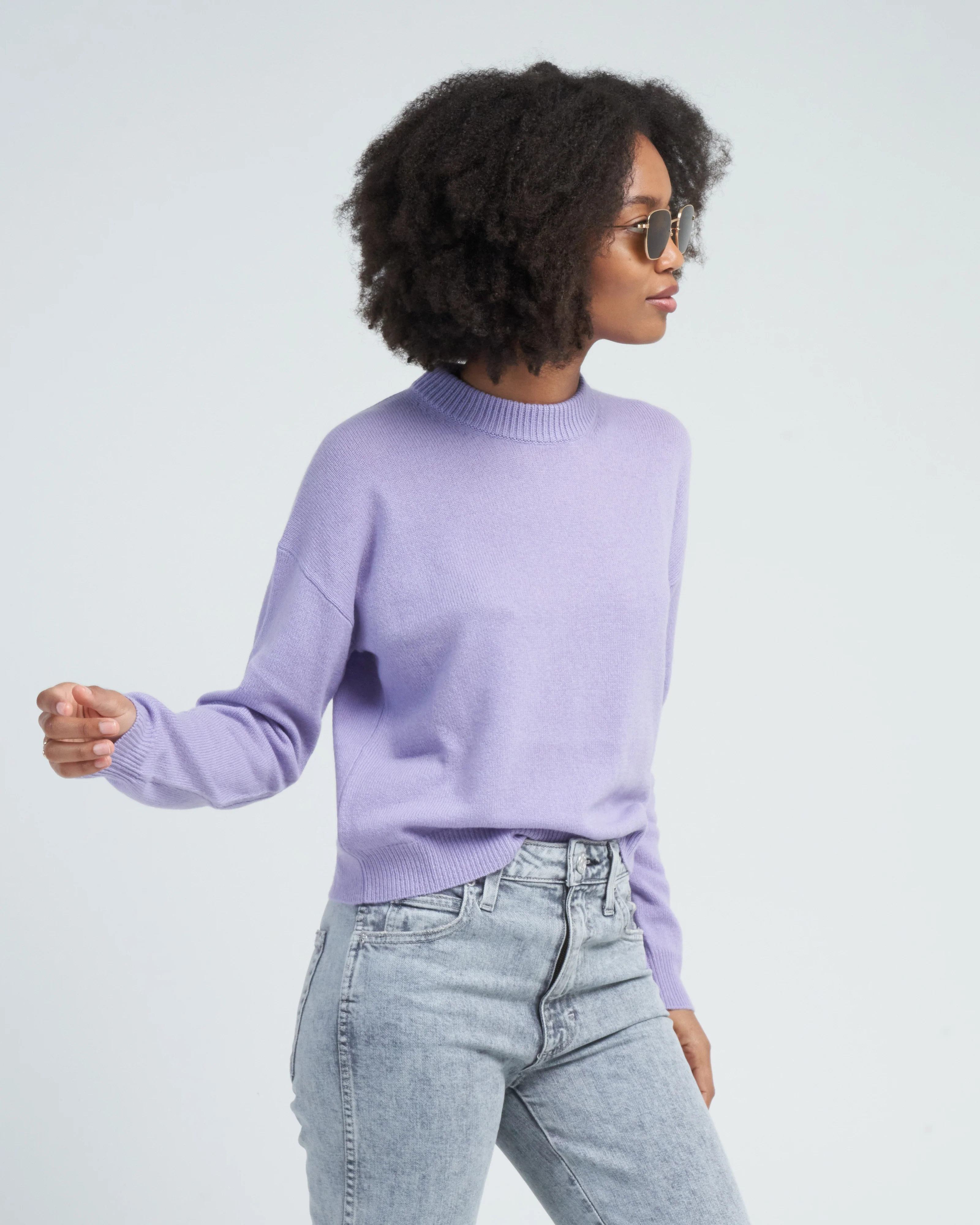 crewneck sweater - lilac - Image 3