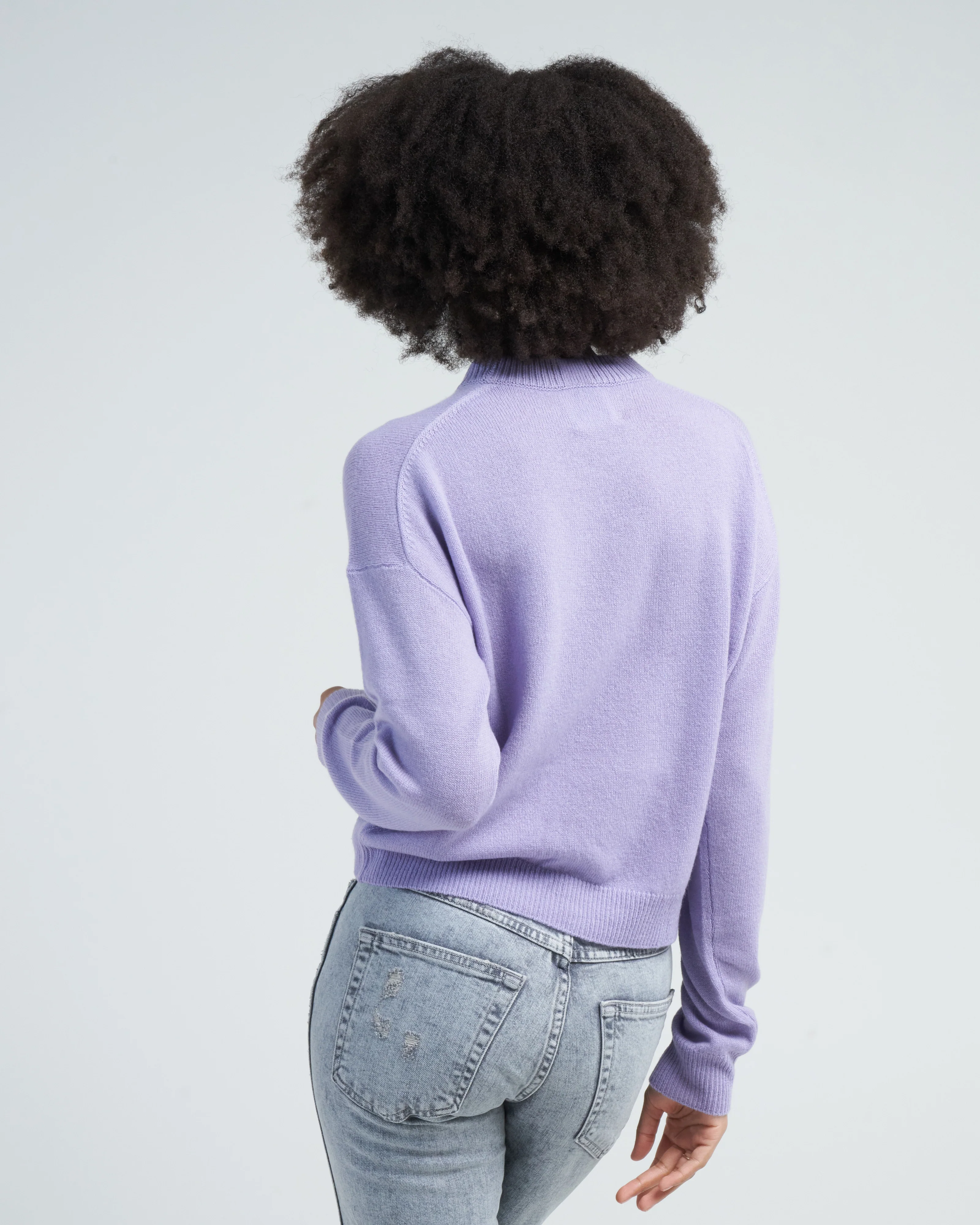 crewneck sweater - lilac - Image 4