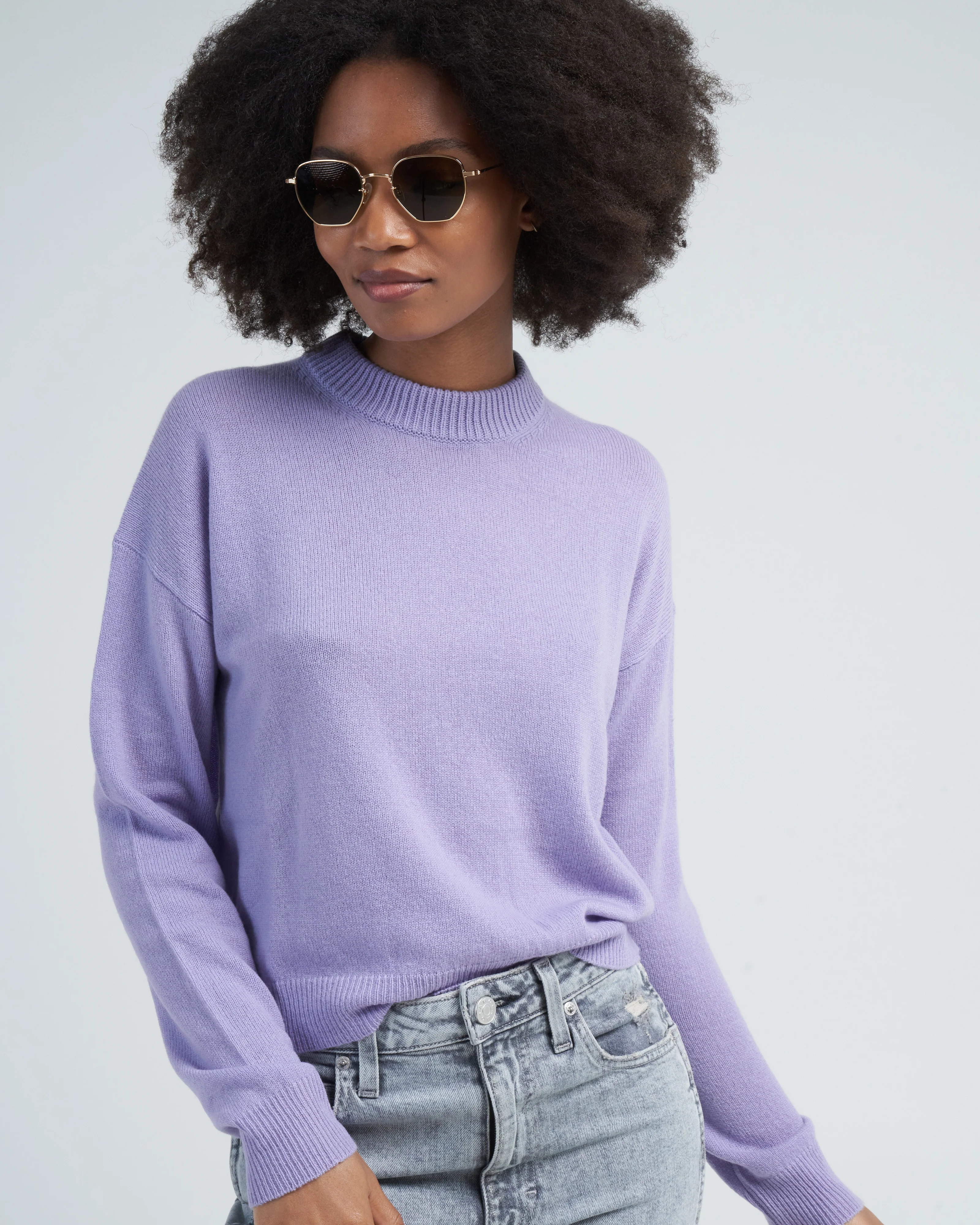 crewneck sweater - lilac - Image 5