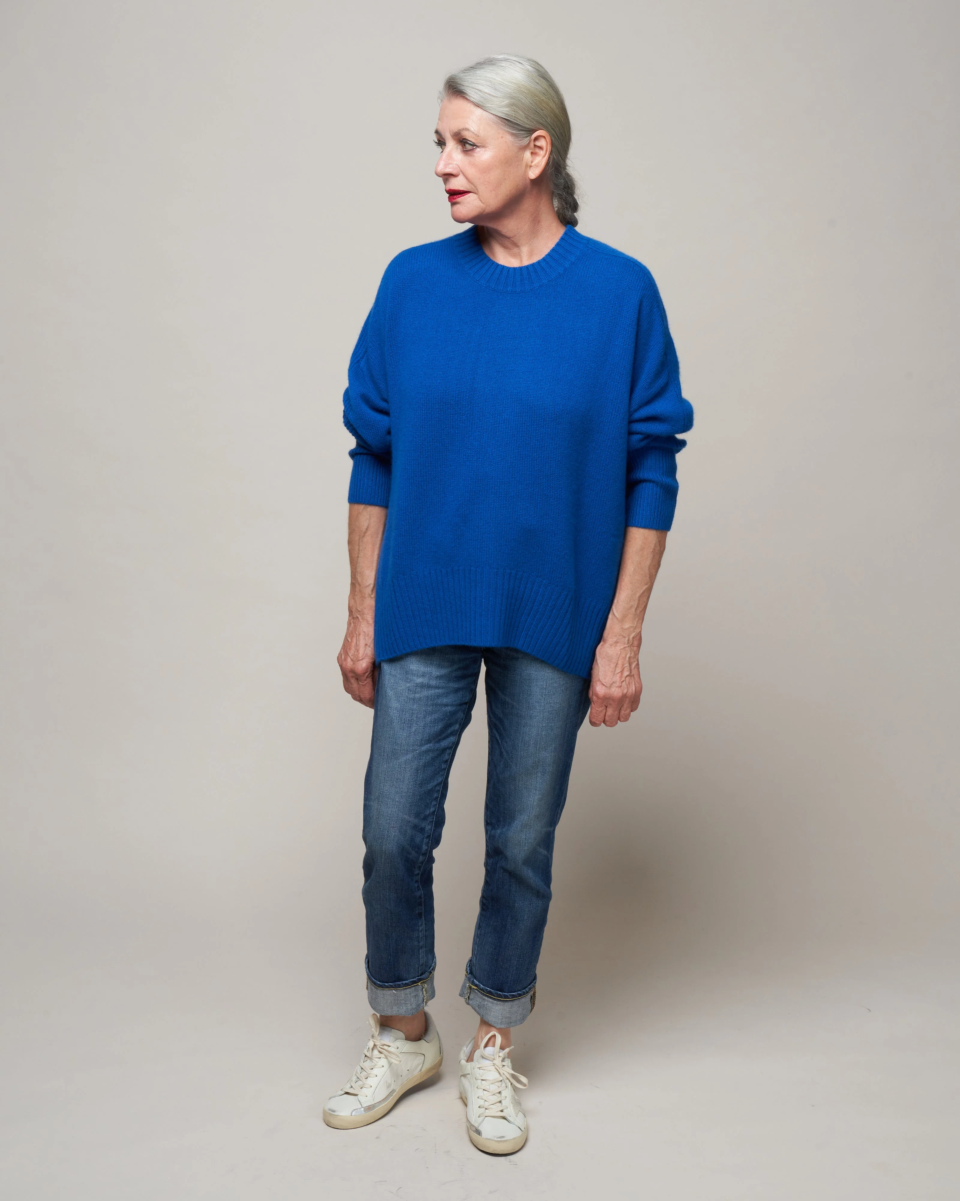 crewneck sweater - sapphire - Image 2