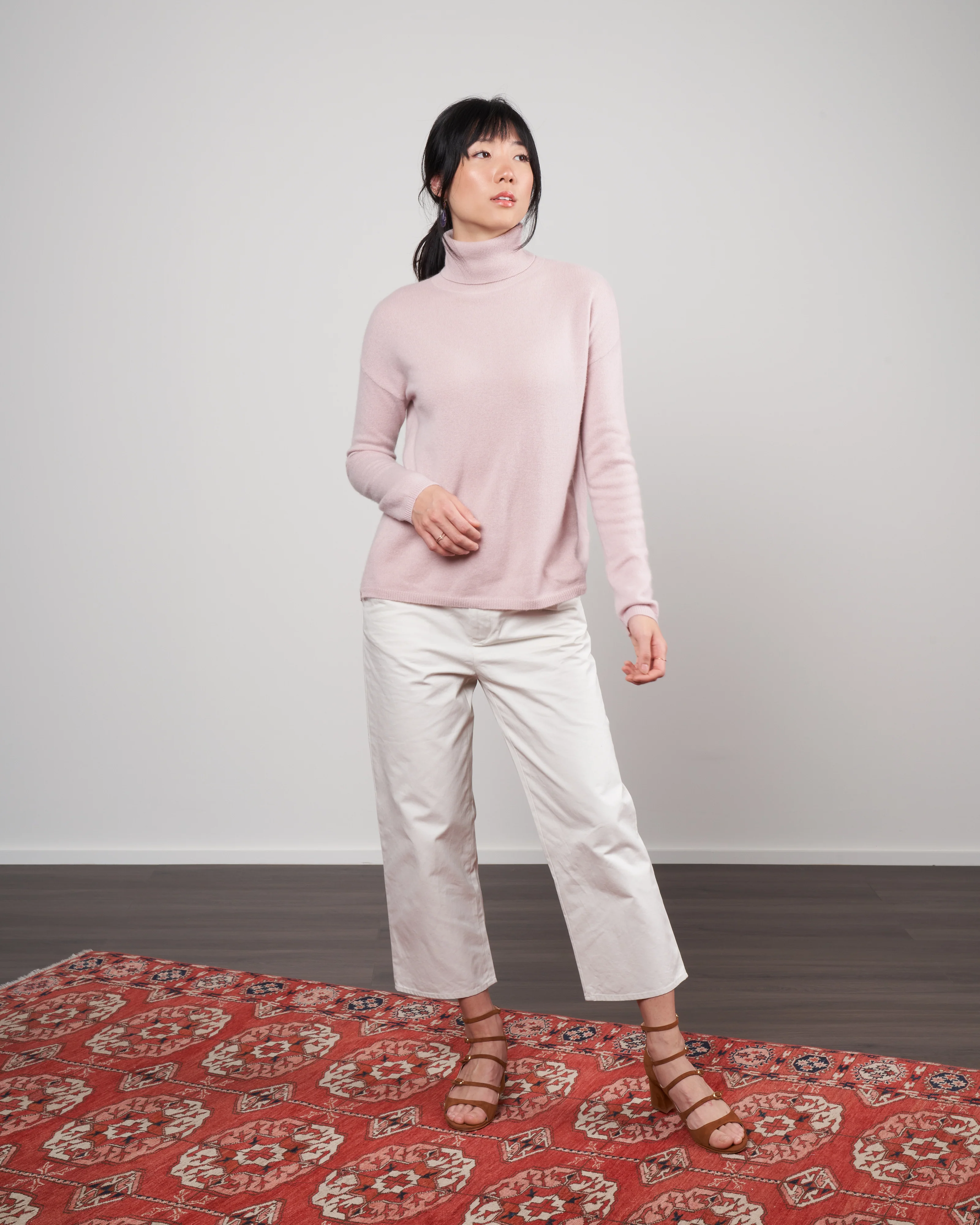 drop shoulder turtleneck - romance - Image 2