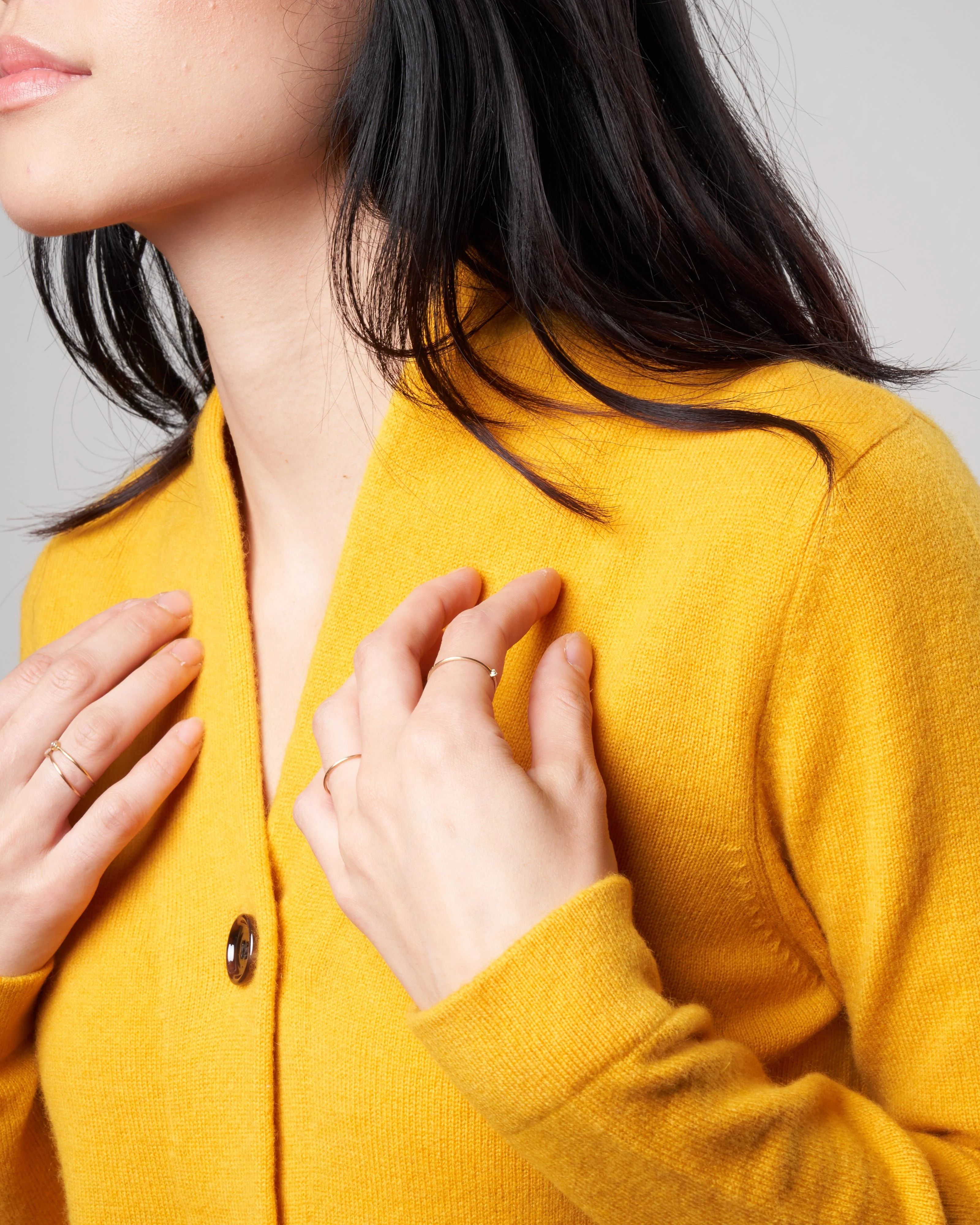 fitted cardigan - golden eye - Image 5