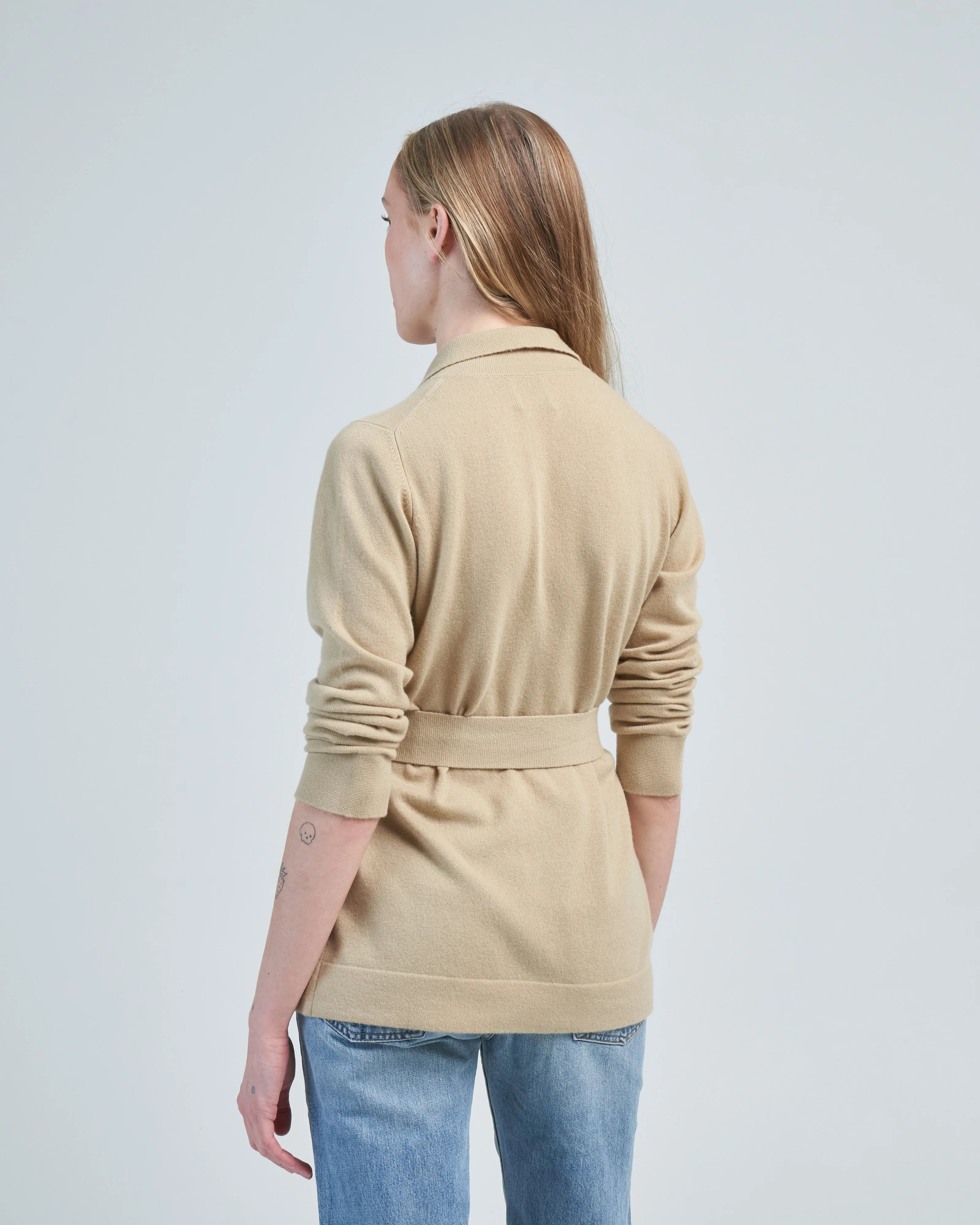 jacket with belt - Image 4