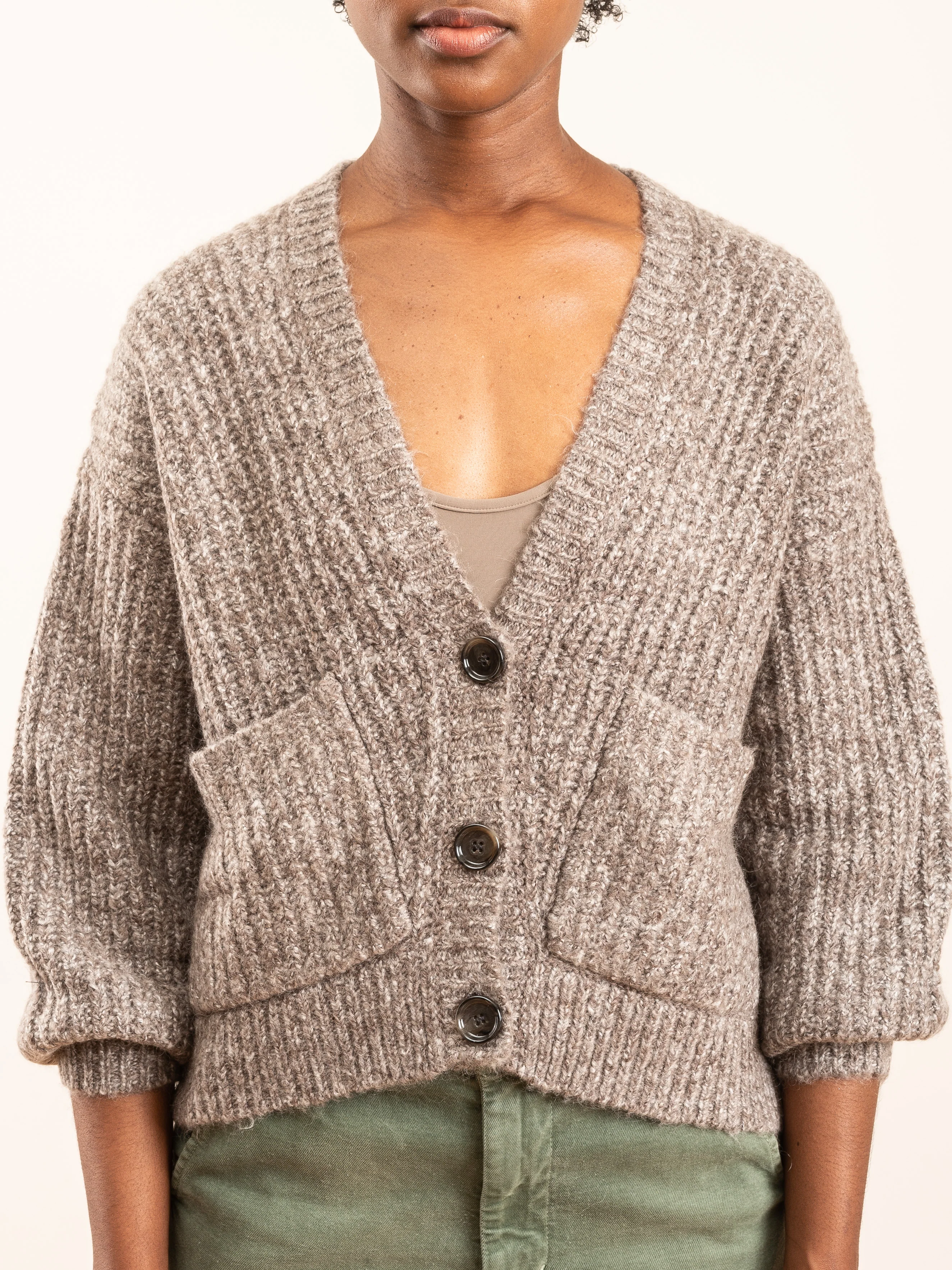 melange cardigan - Image 4
