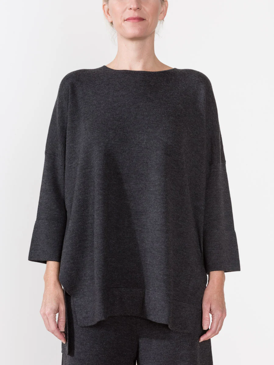 merino tunic - charcoal - Image 2