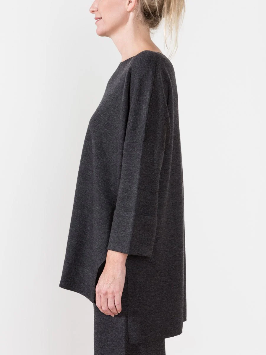 merino tunic - charcoal - Image 3