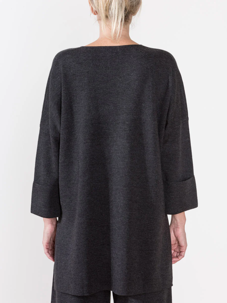 merino tunic - charcoal - Image 4