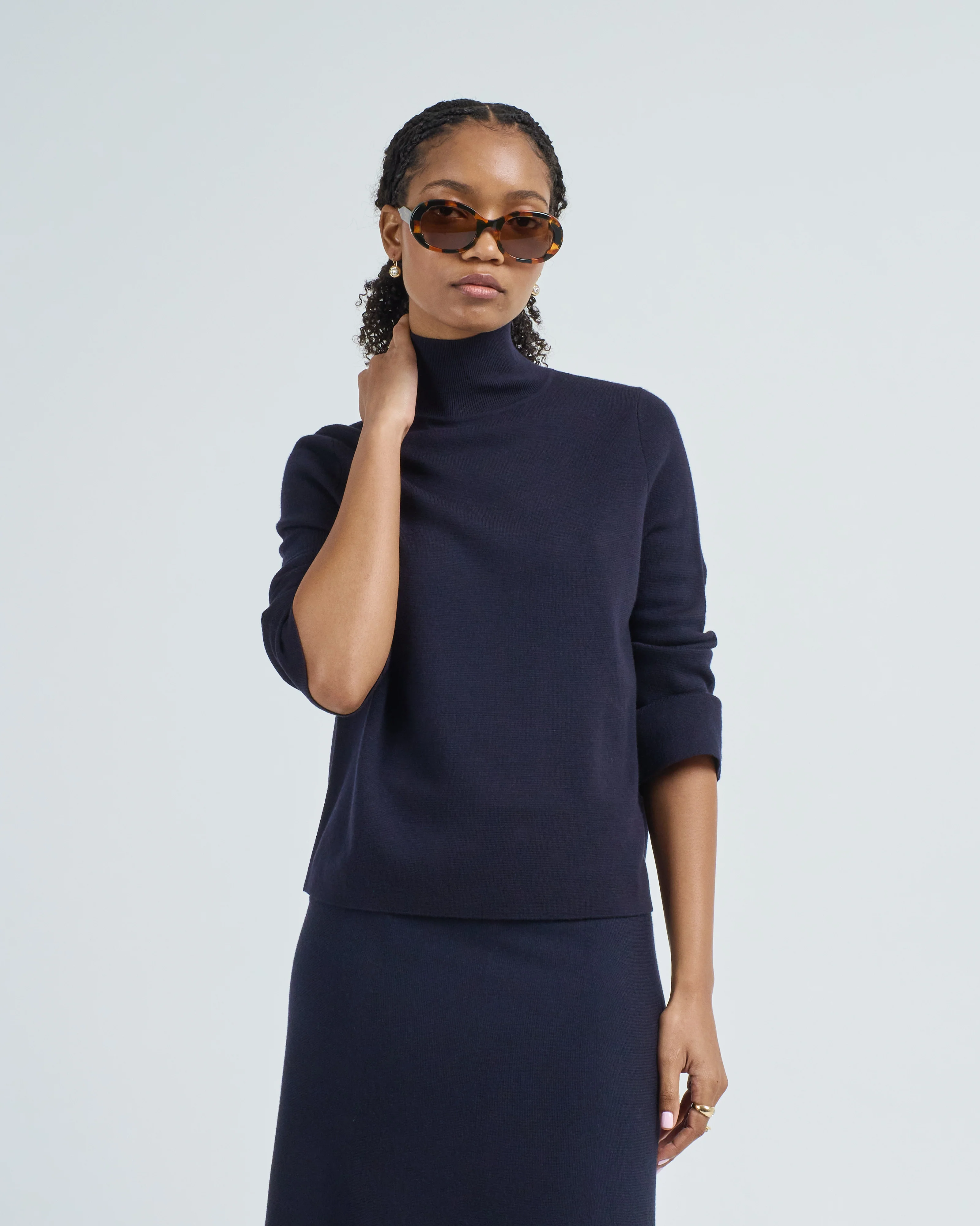 mockneck ls sweater