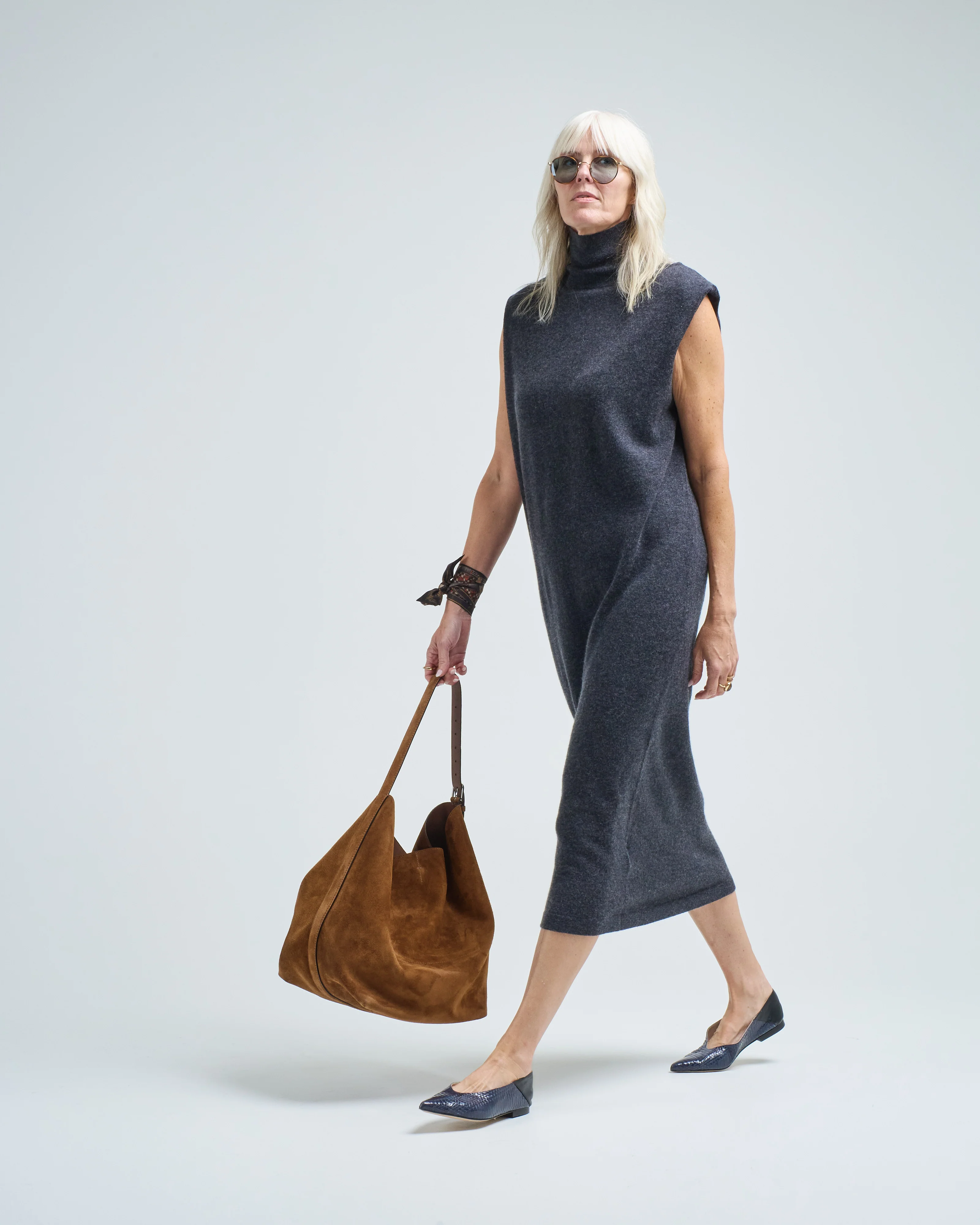 mockneck sleeveless dress