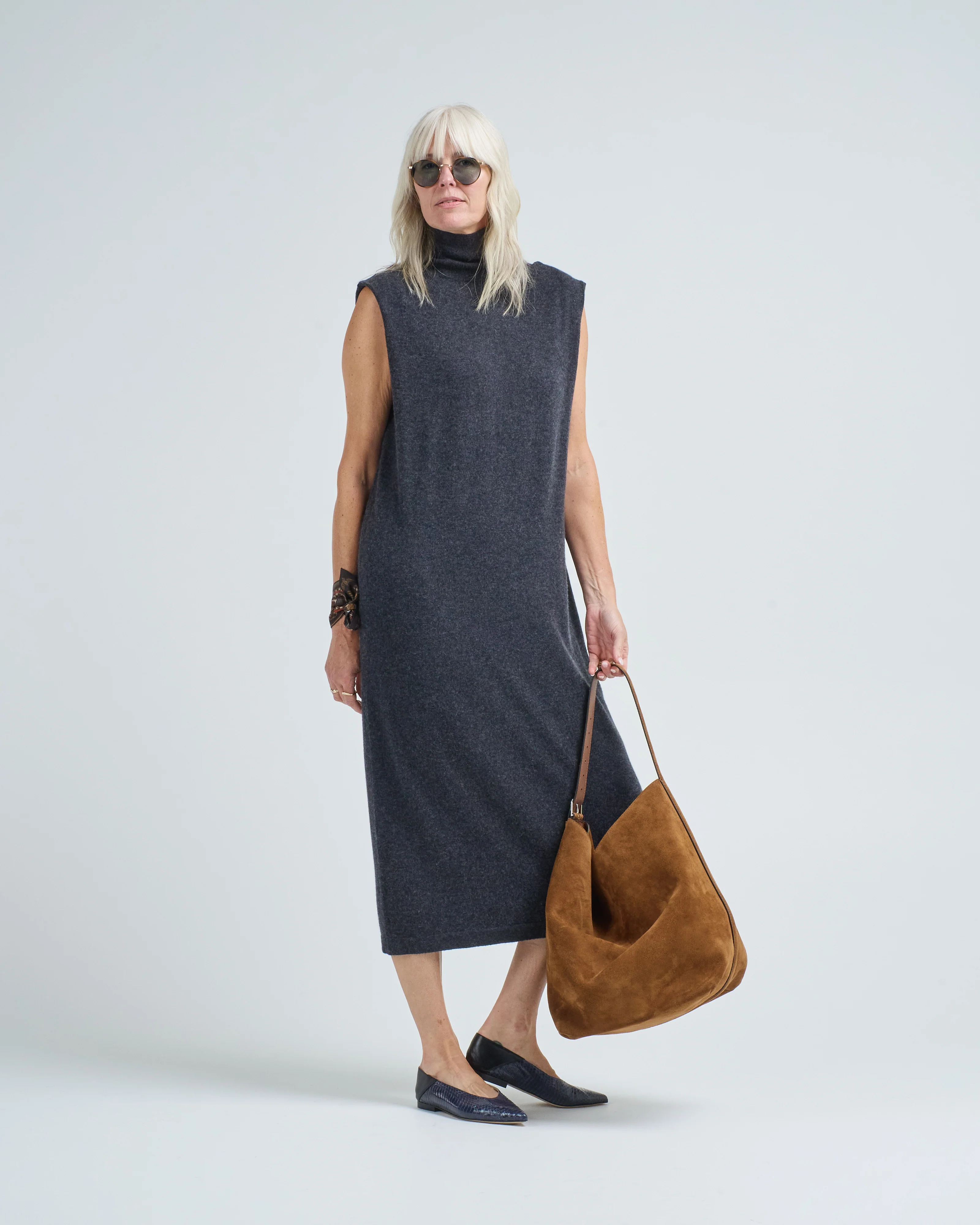 mockneck sleeveless dress - Image 2