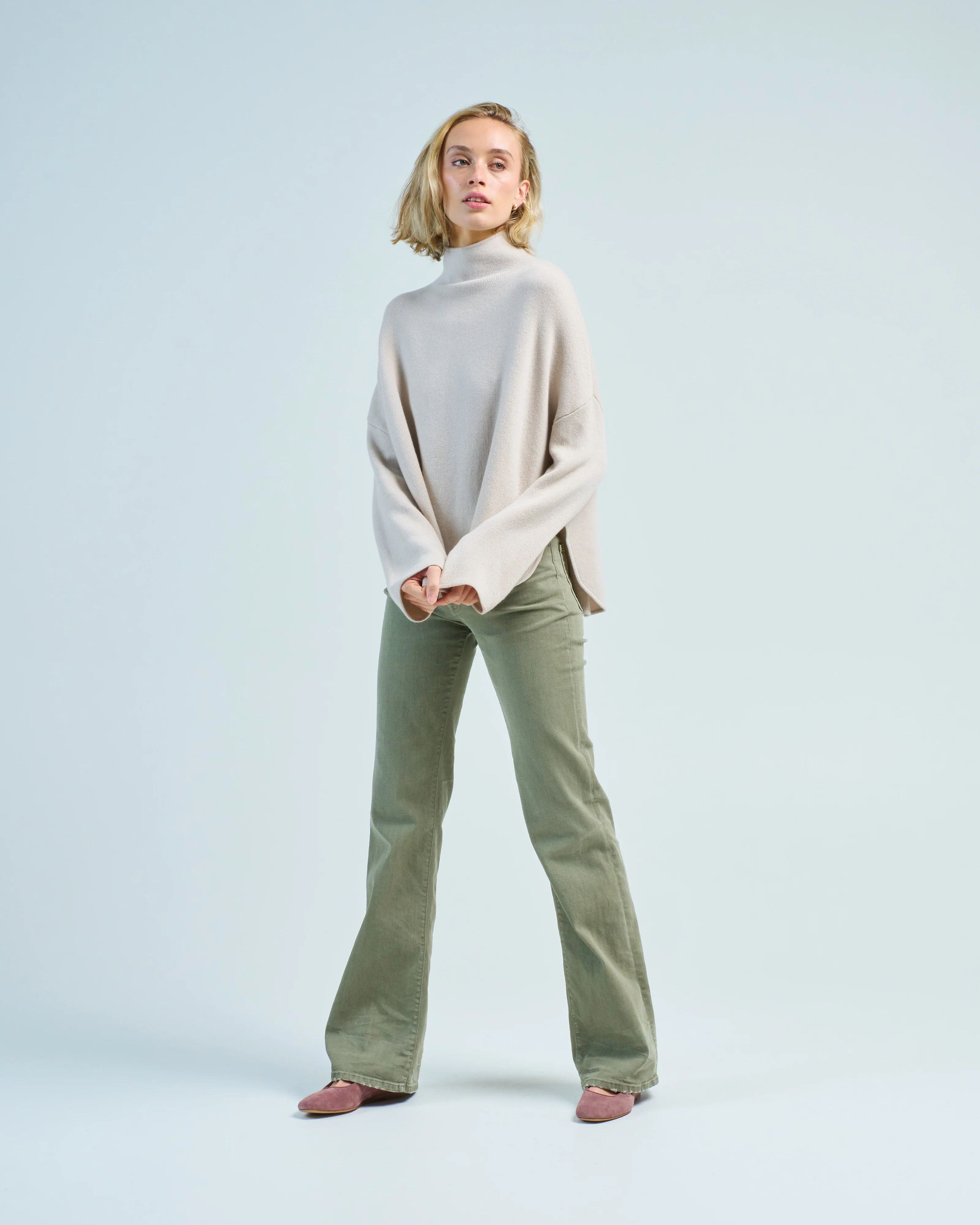 mock neck sweater - Image 2