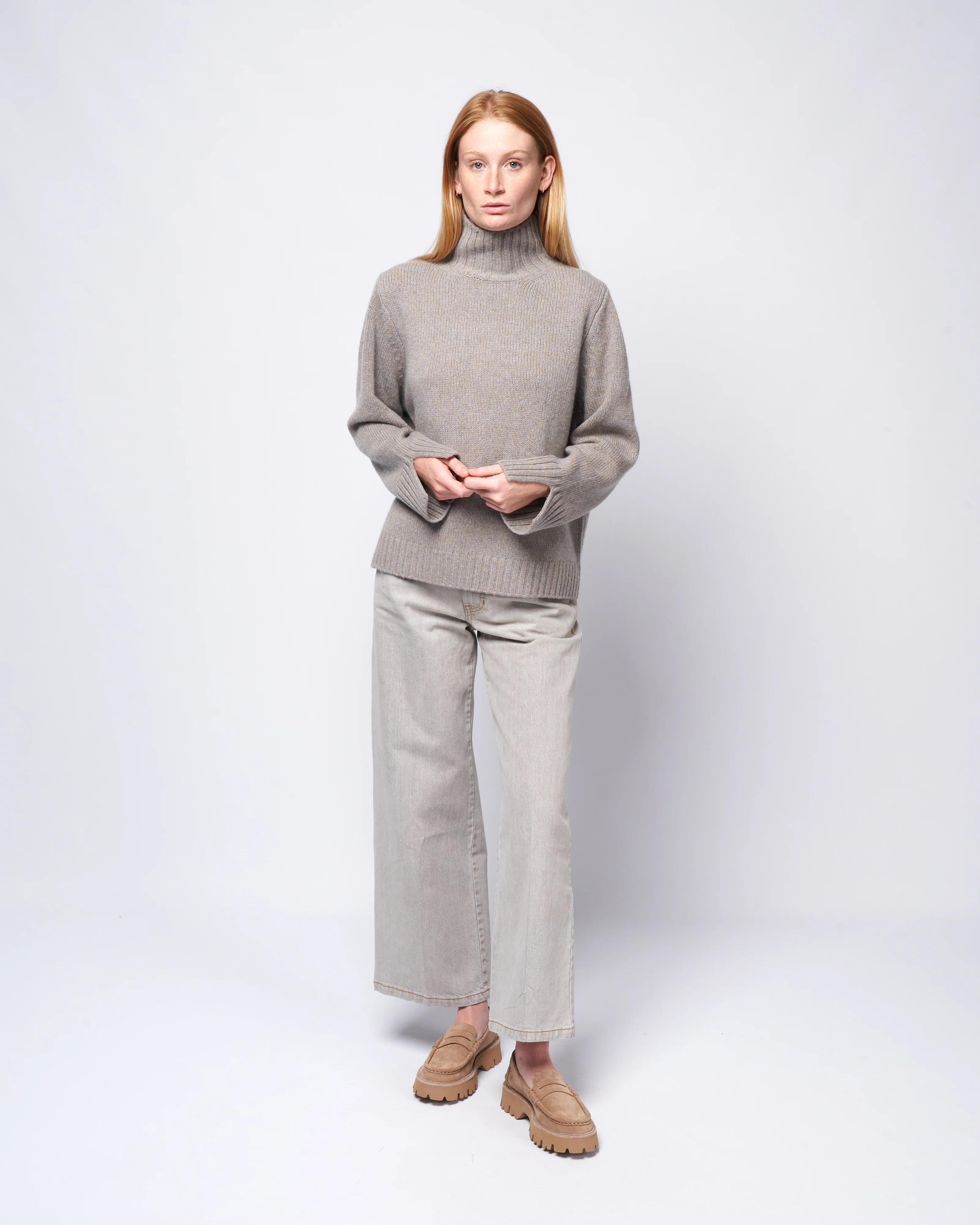 mockneck sweater - cashmere - Image 2