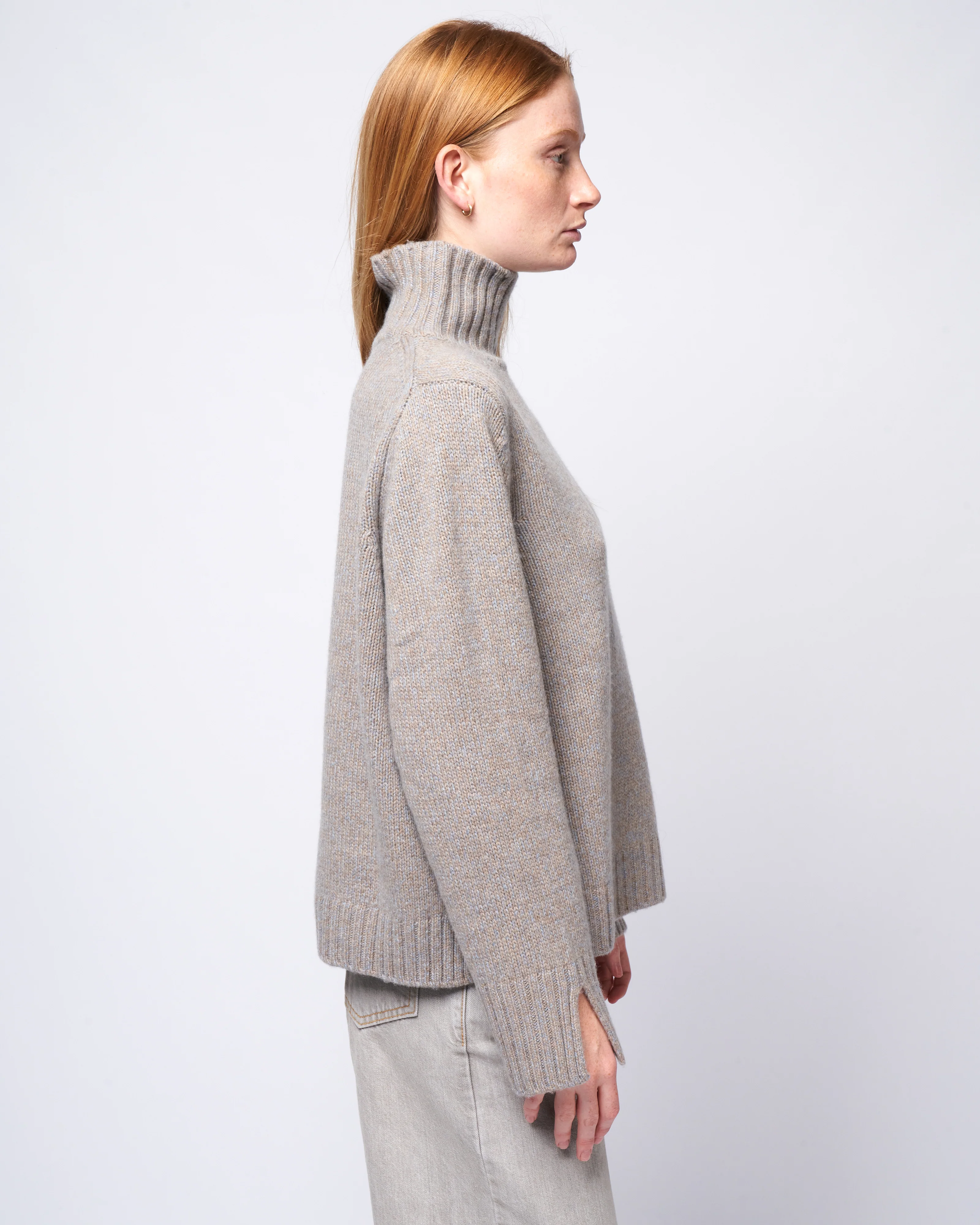 mockneck sweater - cashmere - Image 3