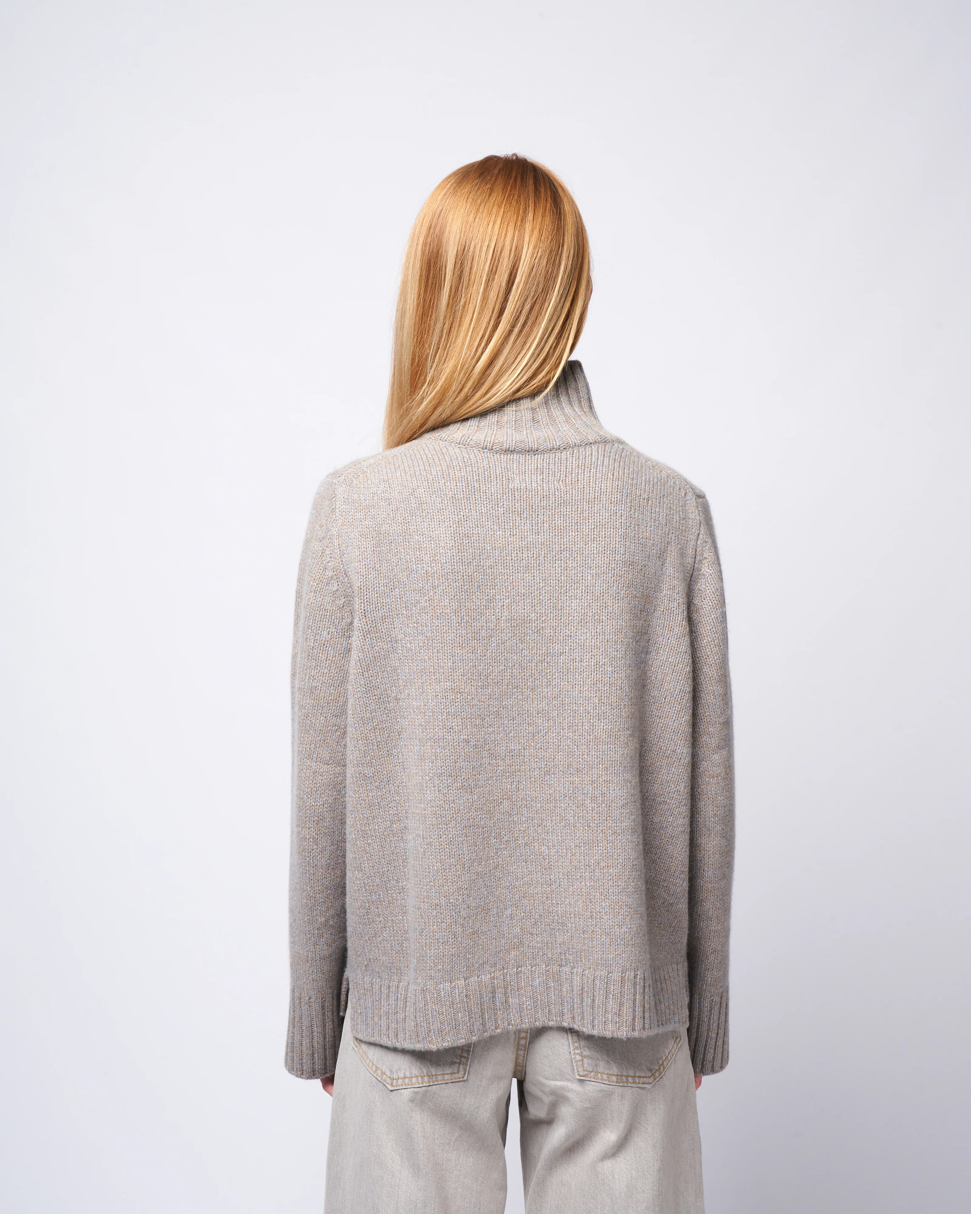 mockneck sweater - cashmere - Image 4