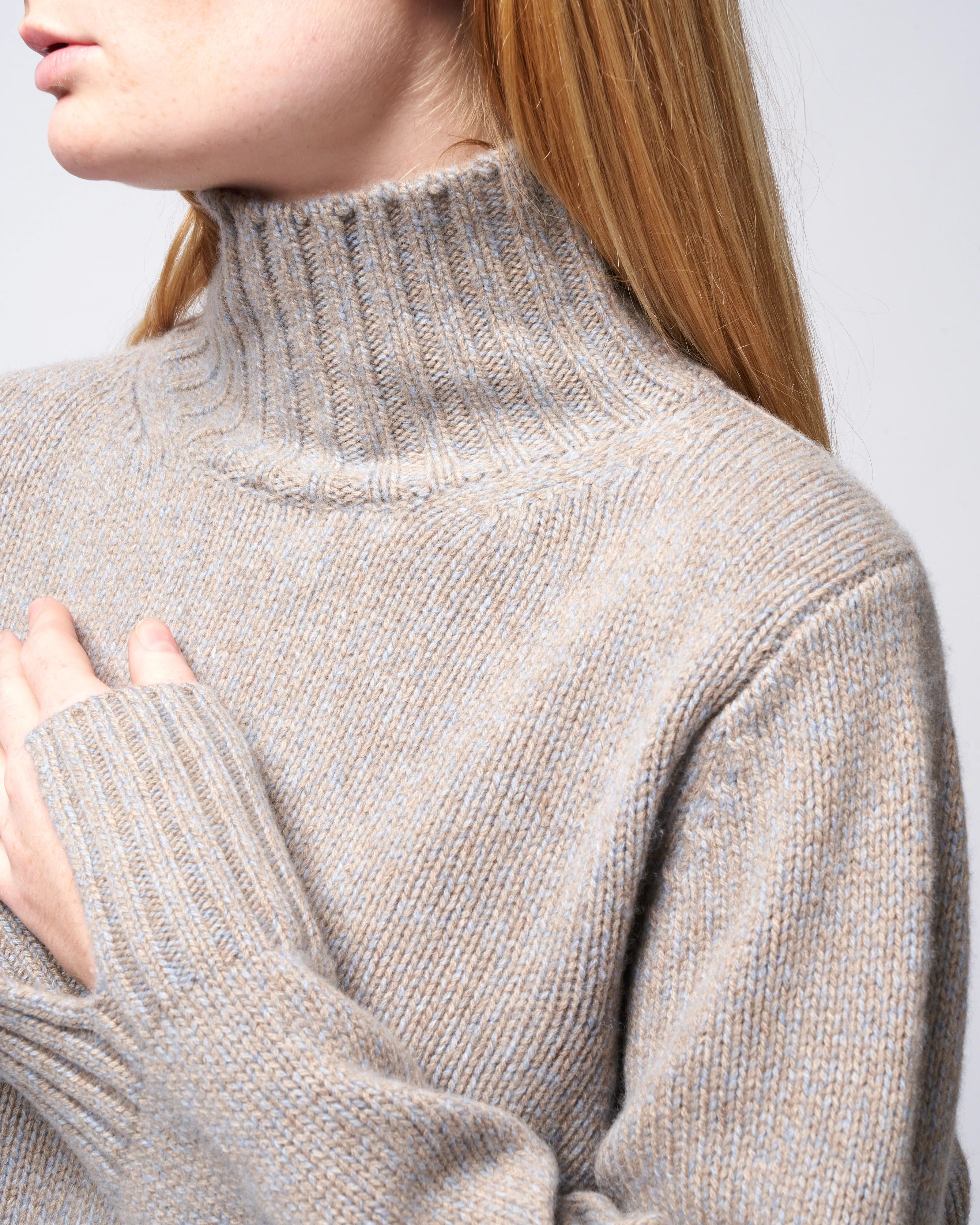 mockneck sweater - cashmere - Image 5