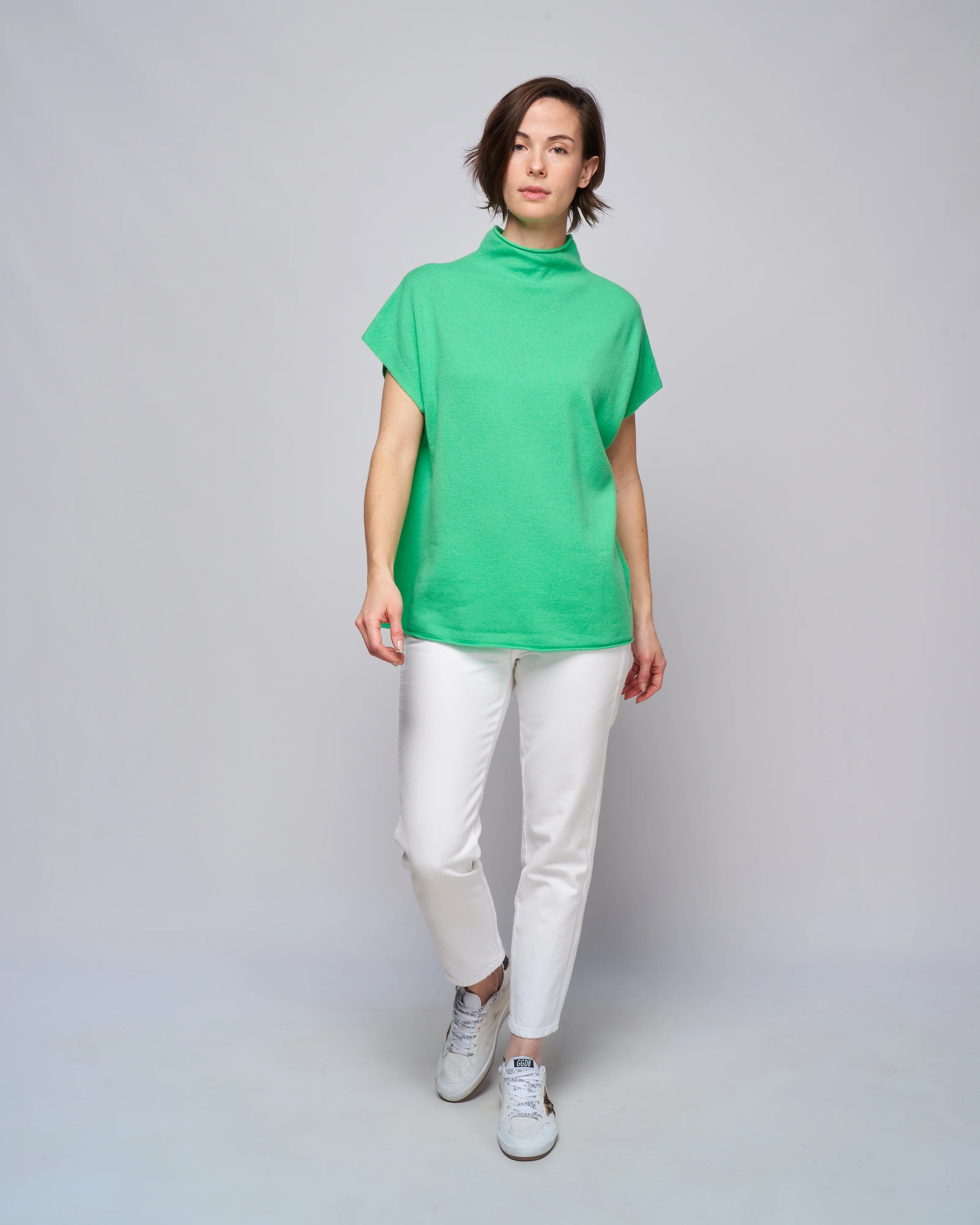 mockneck sweater - green - Image 2