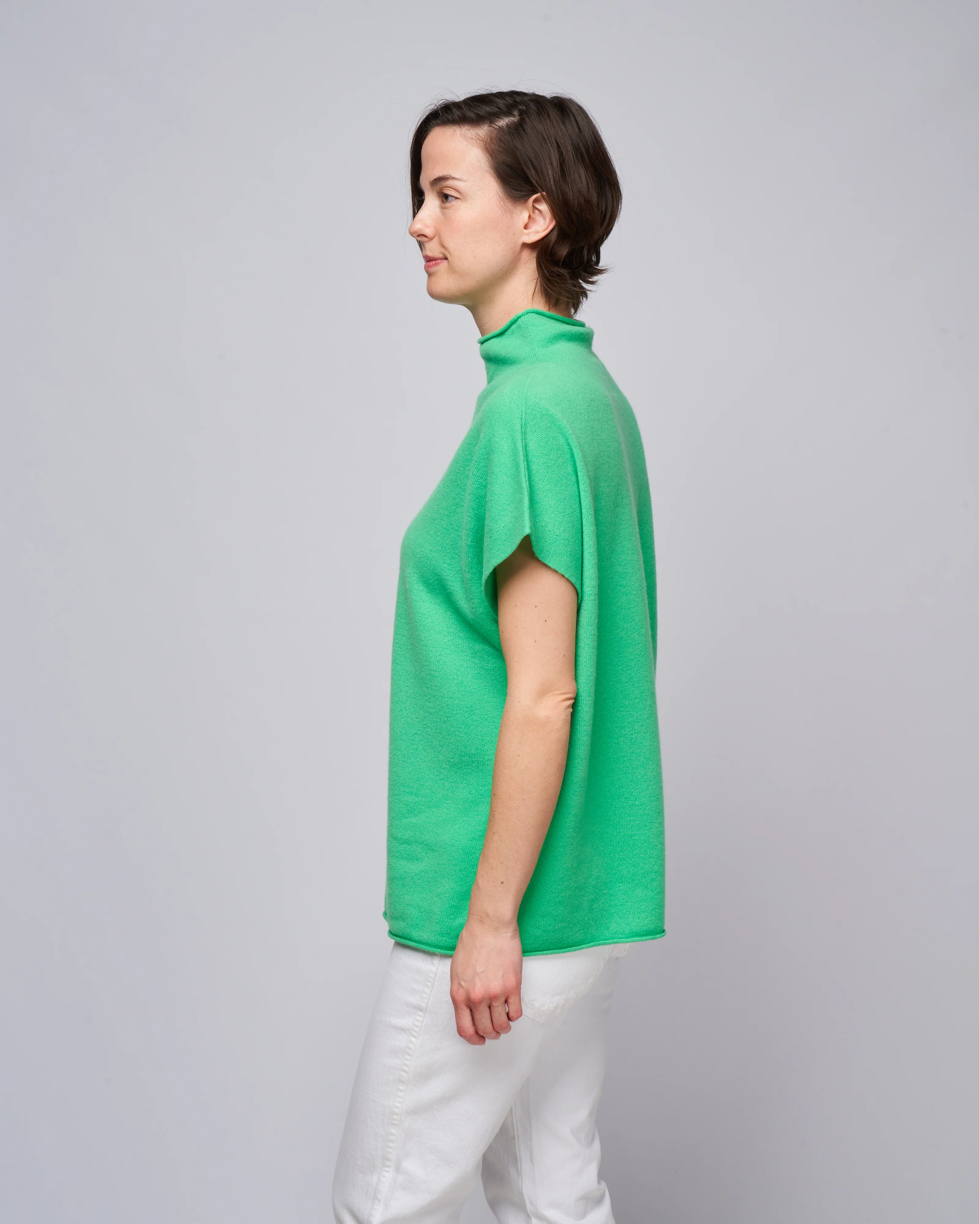 mockneck sweater - green - Image 3