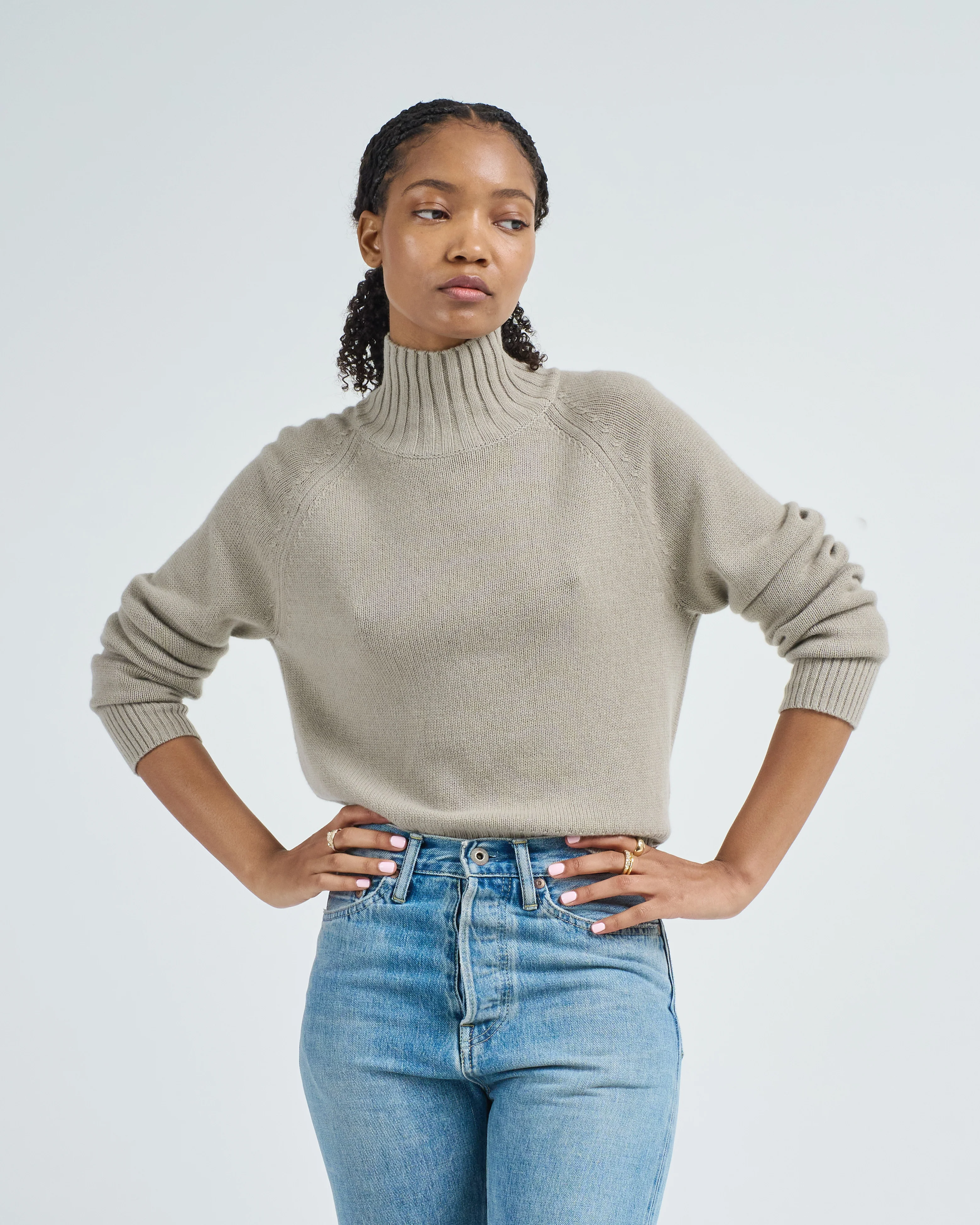 mockneck sweater