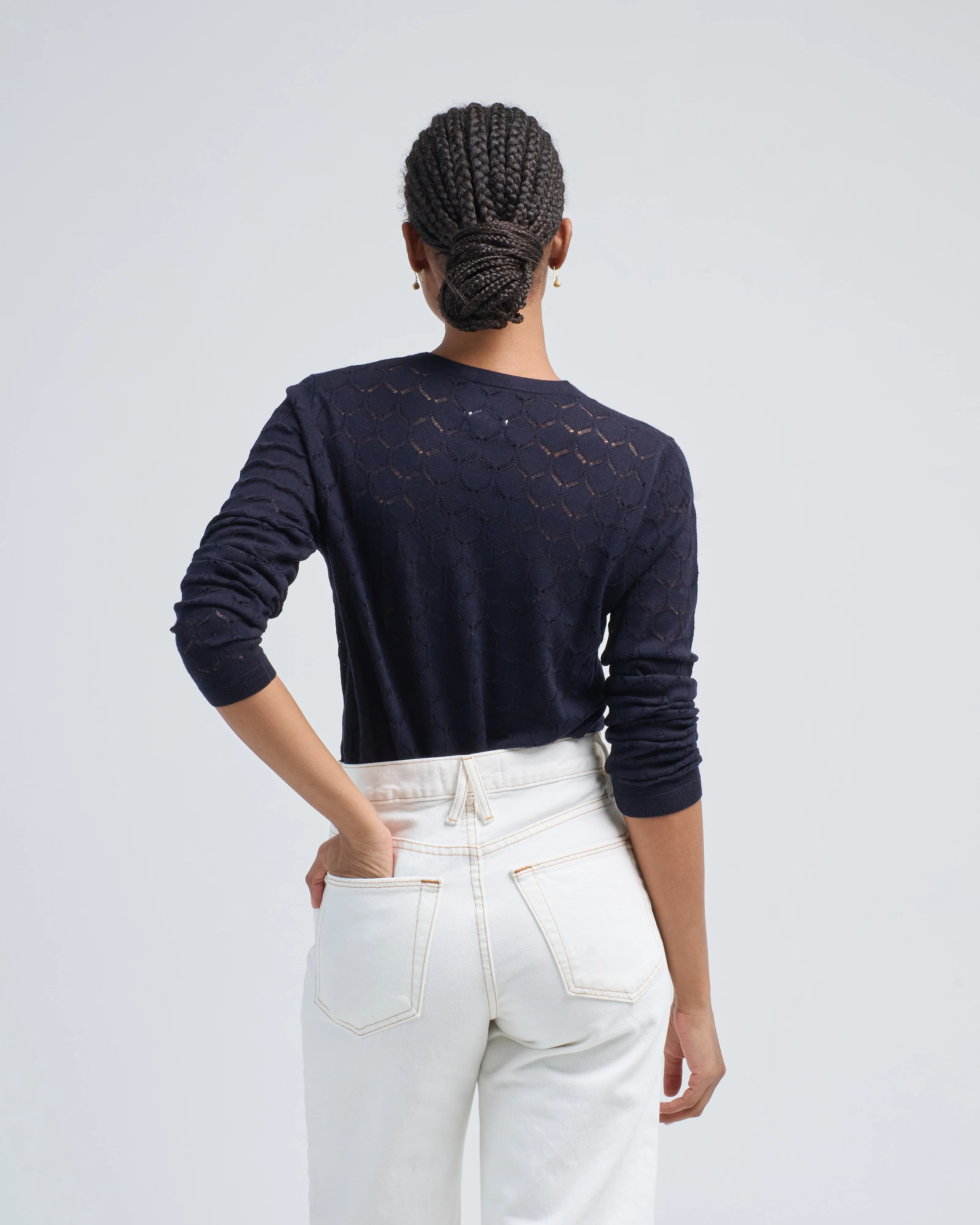 round neck cardigan - Image 5