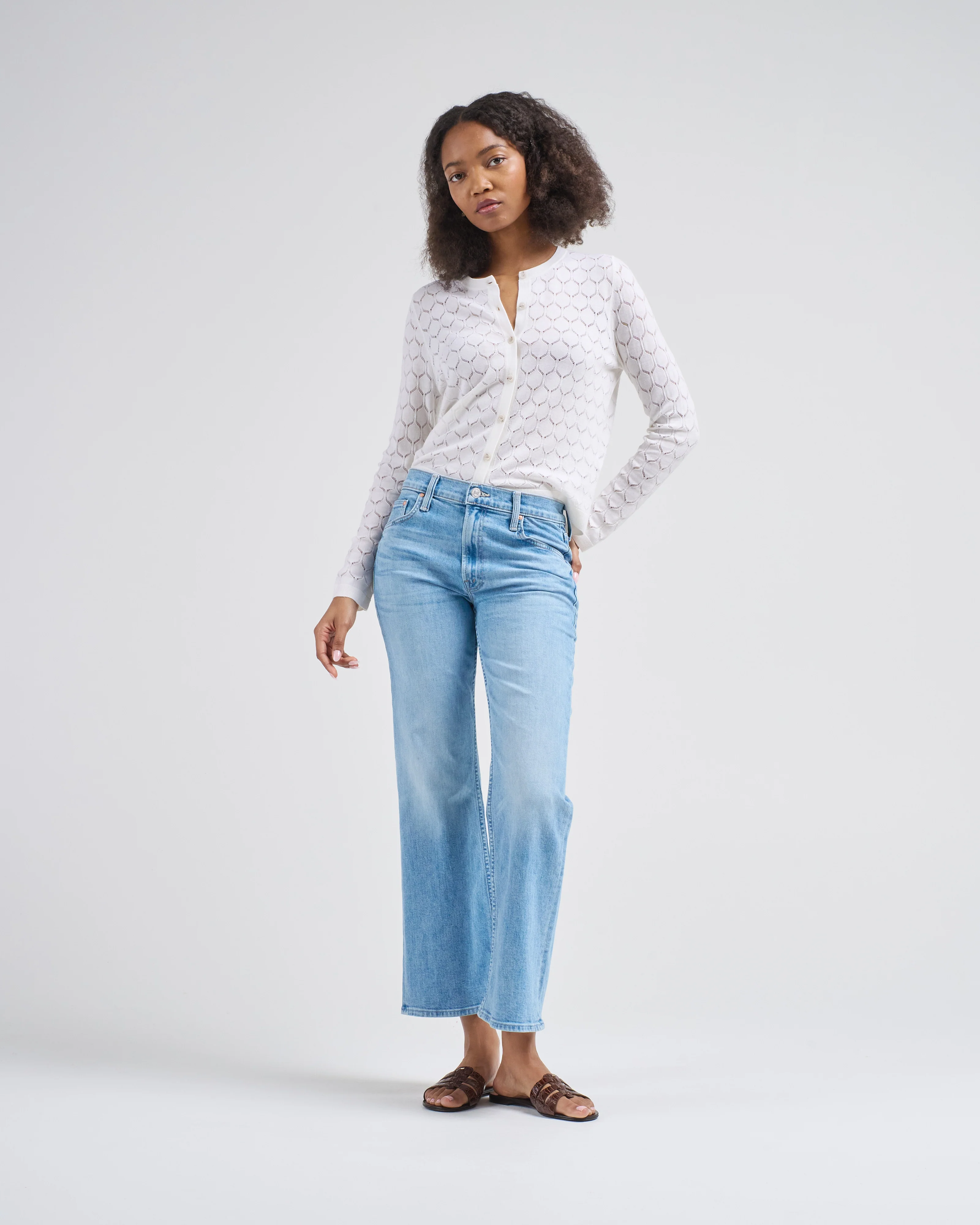 round neck cardigan - Image 3