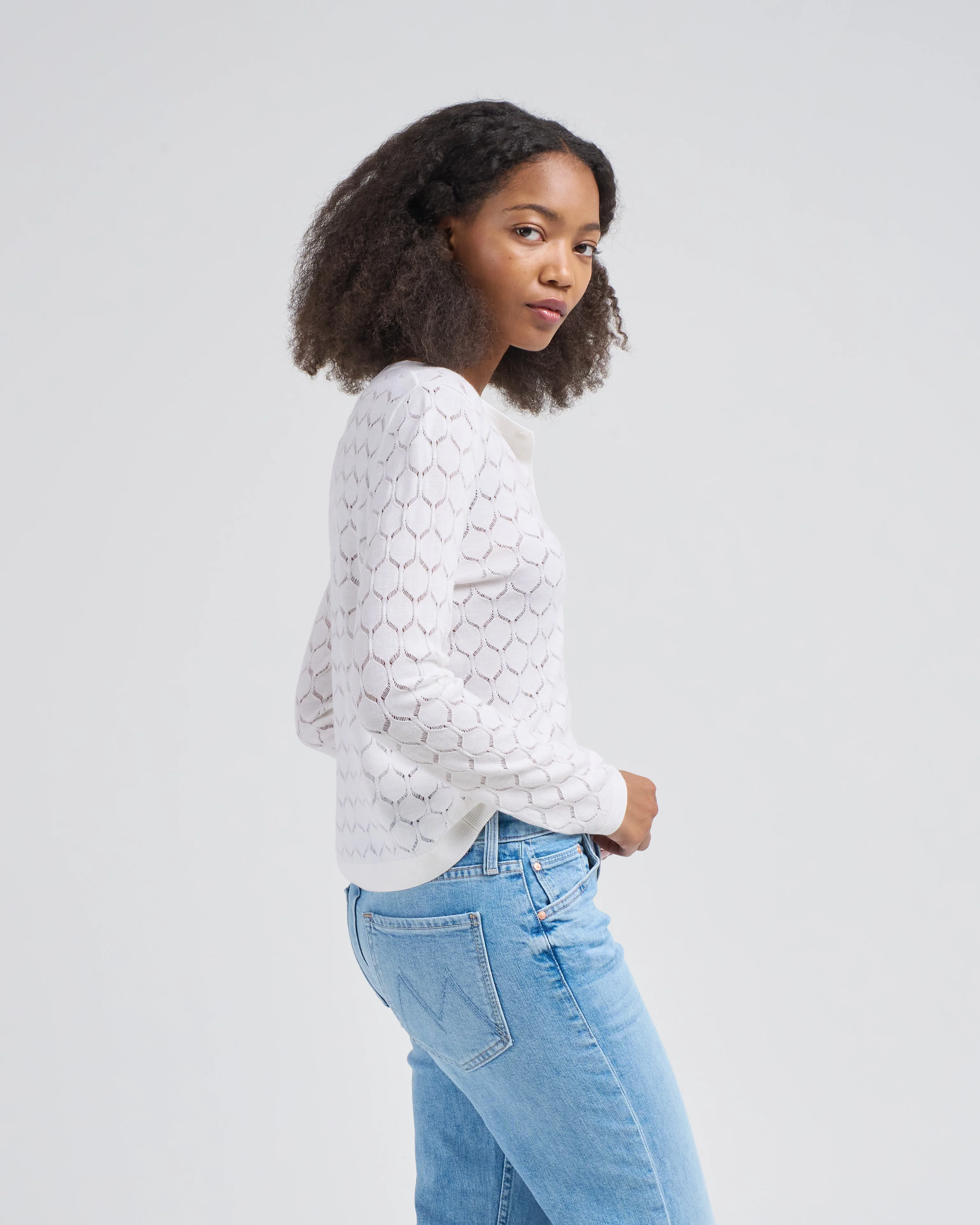round neck cardigan - Image 4