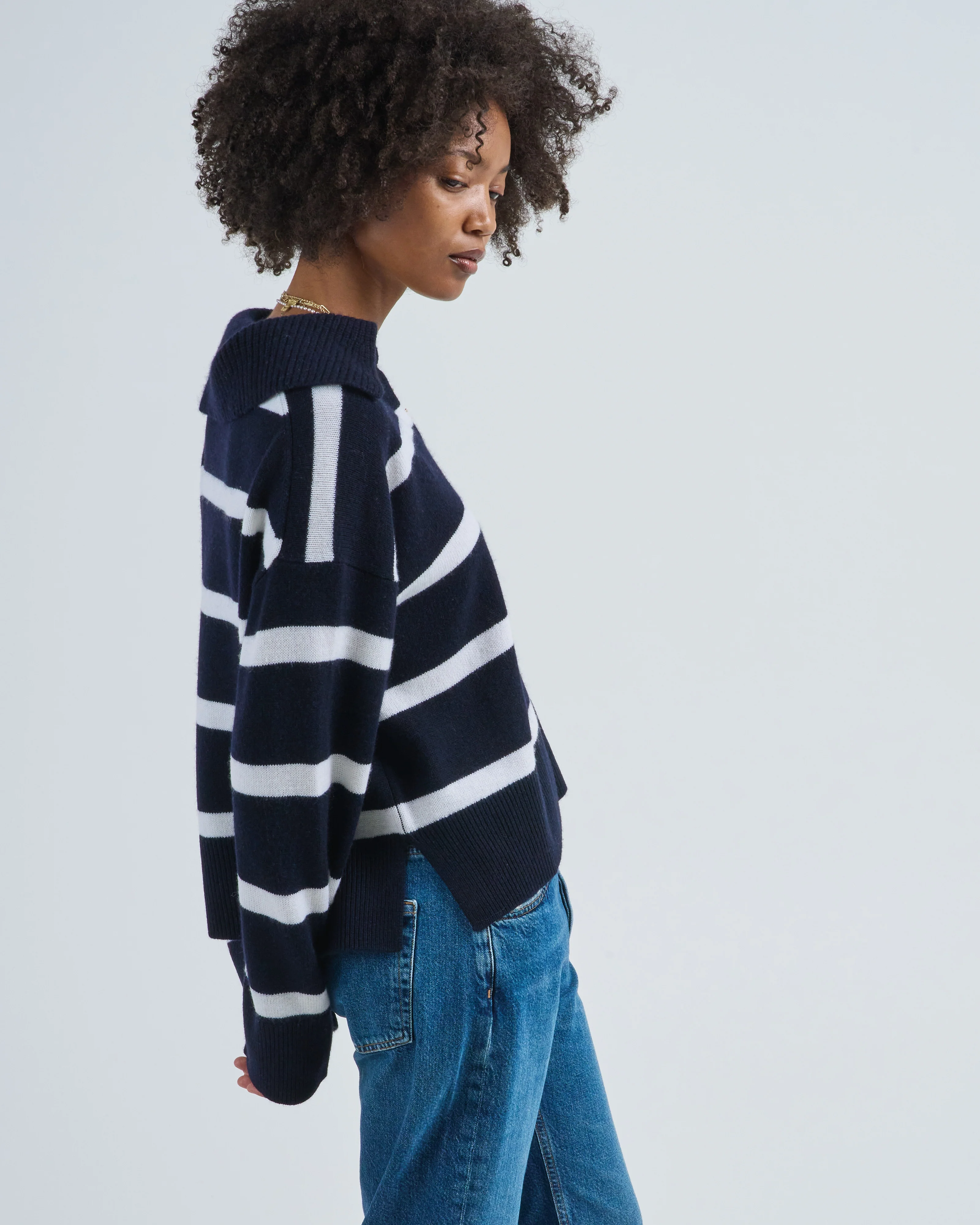 serafino long sleeve sweater - Image 3
