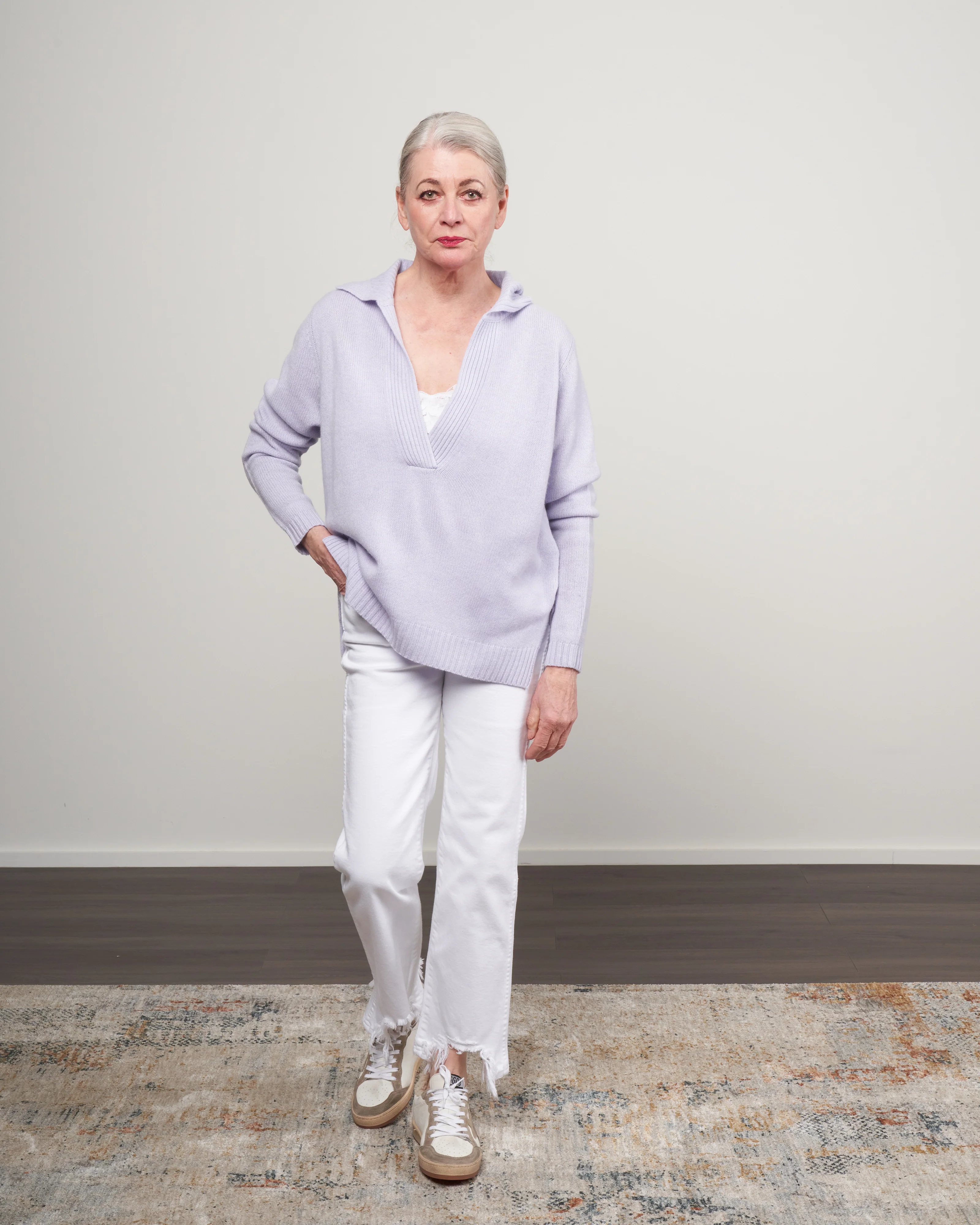 serafino sweater - lavender - Image 2