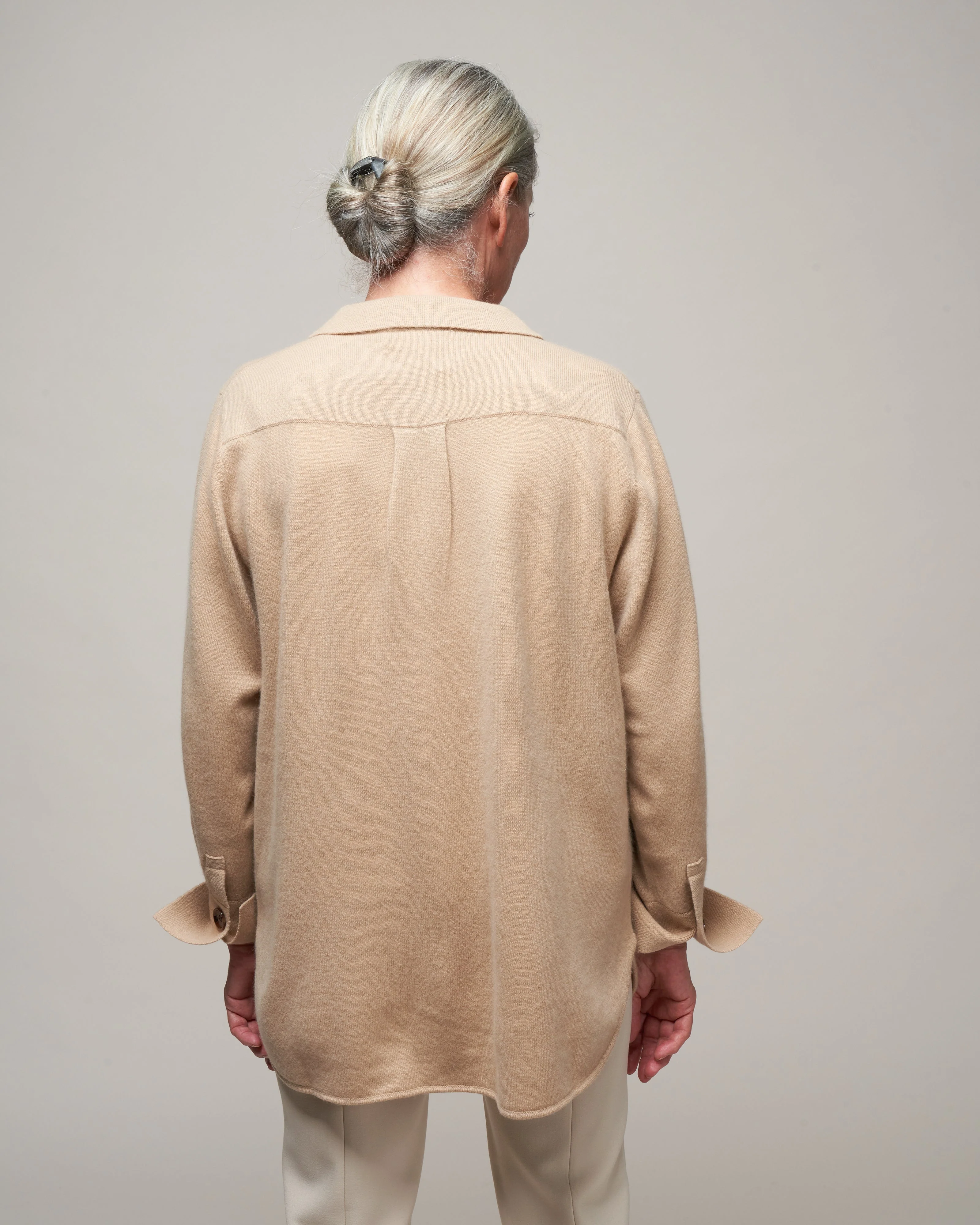 shirt cardigan - peanut butter - Image 4