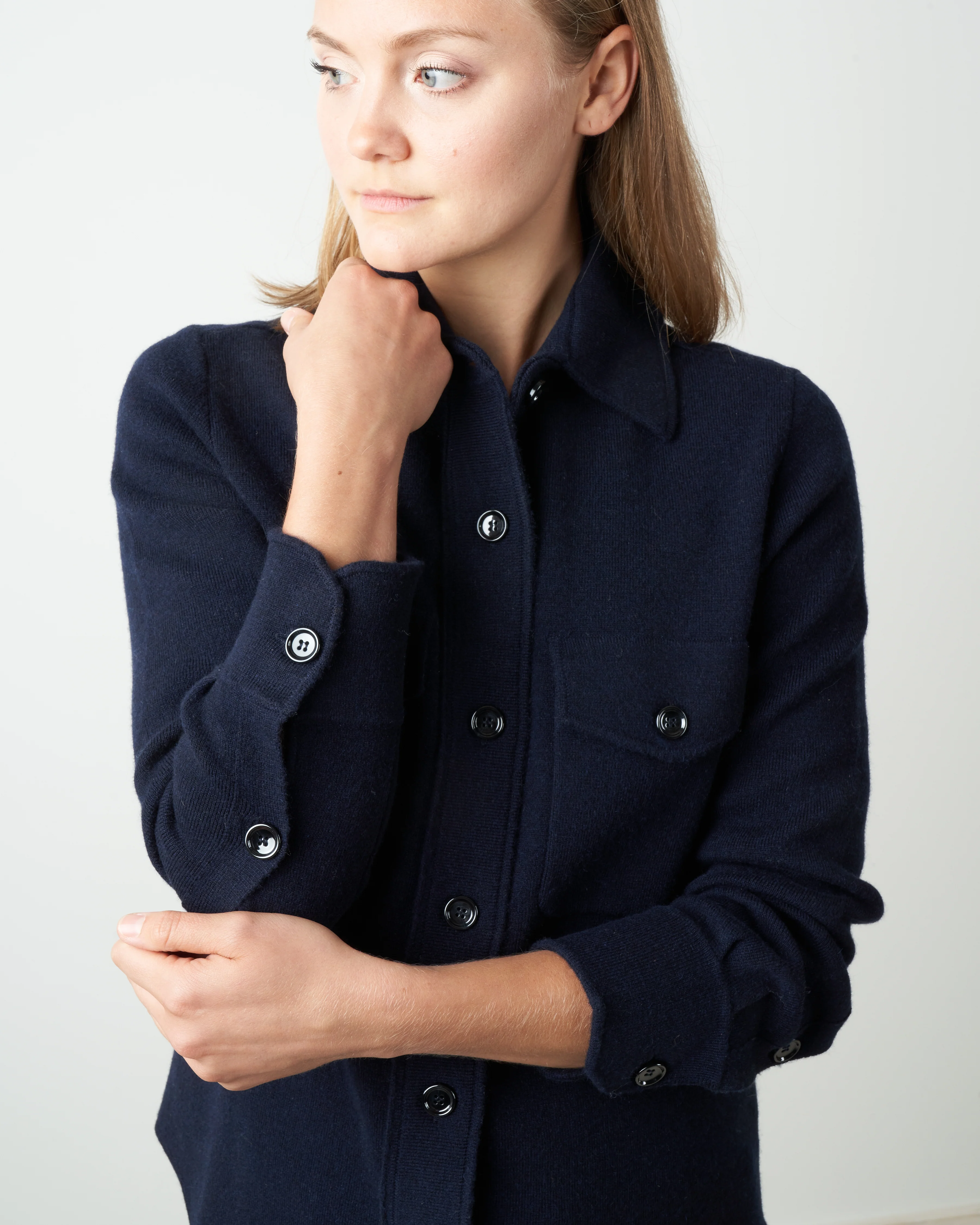 shirt jacket - navy - Image 4