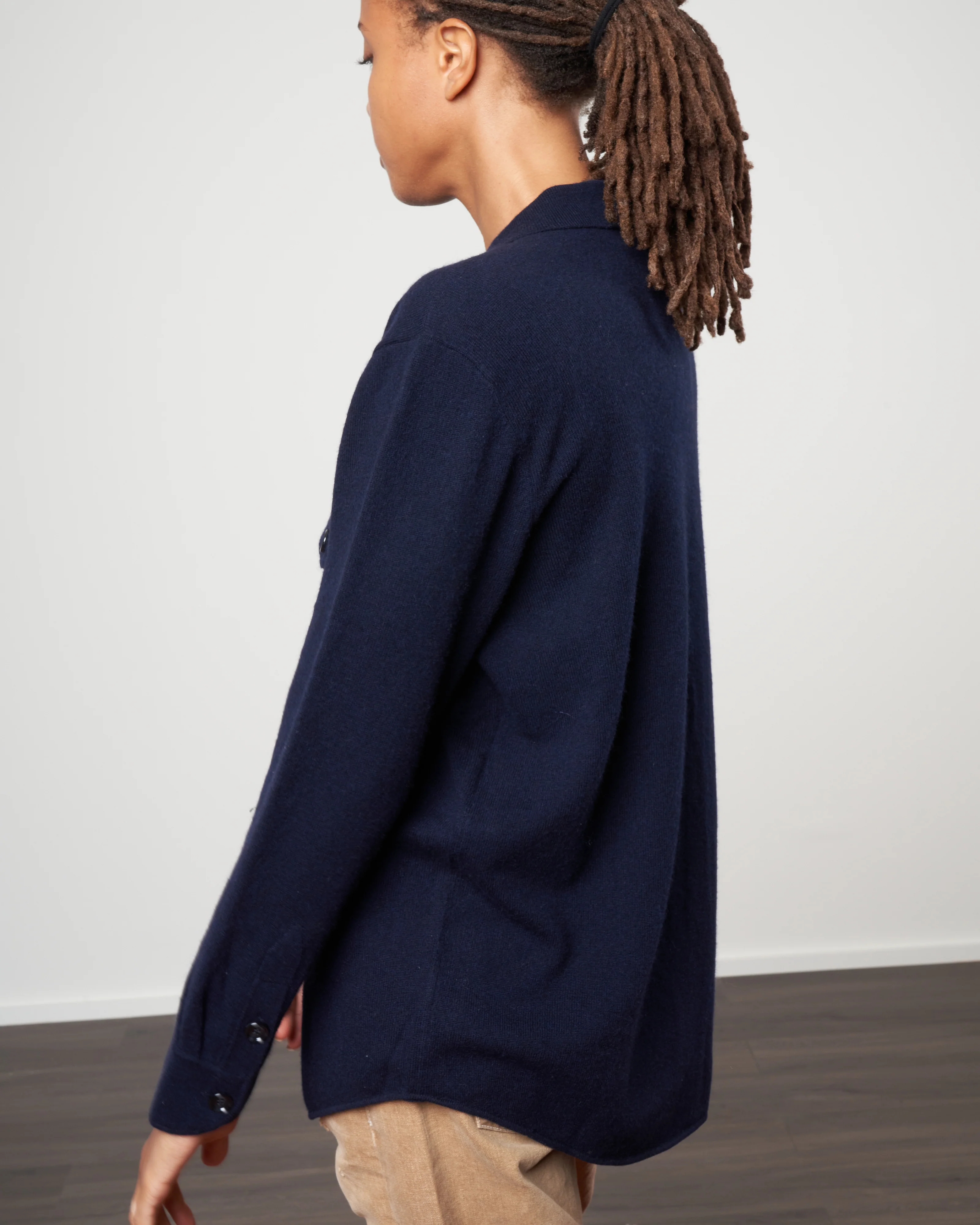 shirt jacket with pockets - deep night - Image 3