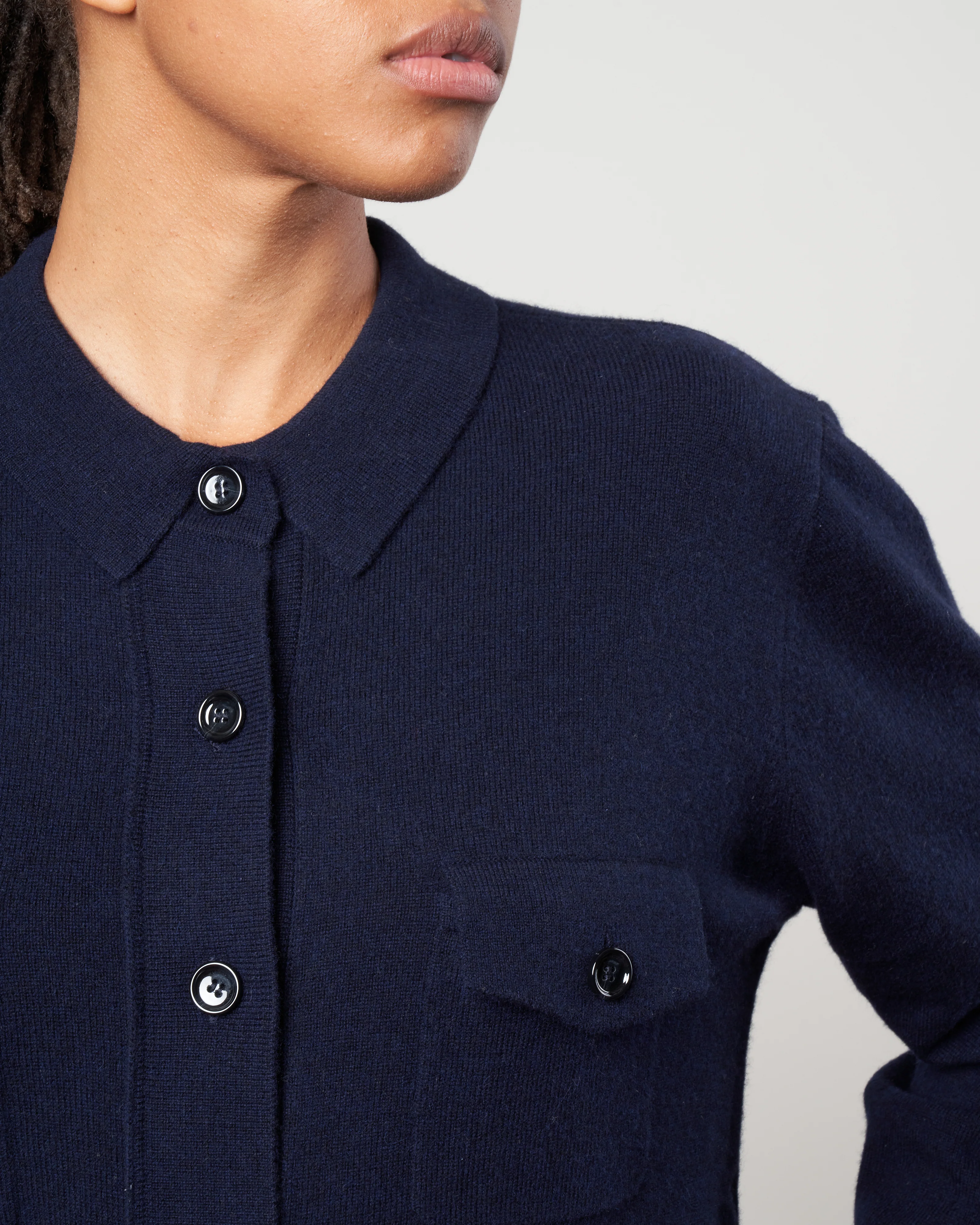 shirt jacket with pockets - deep night - Image 5