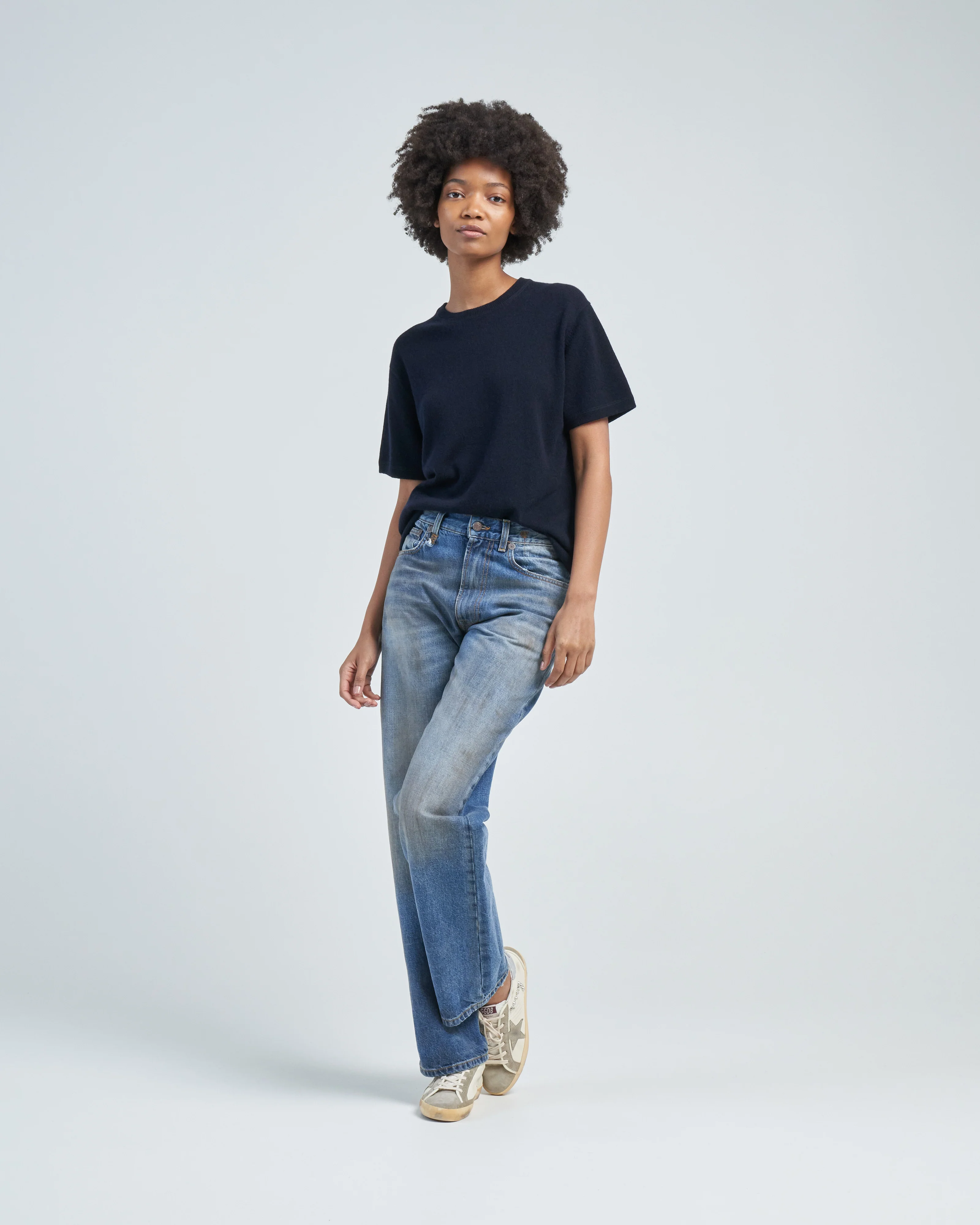 short sleeve crewneck sweater - Image 2