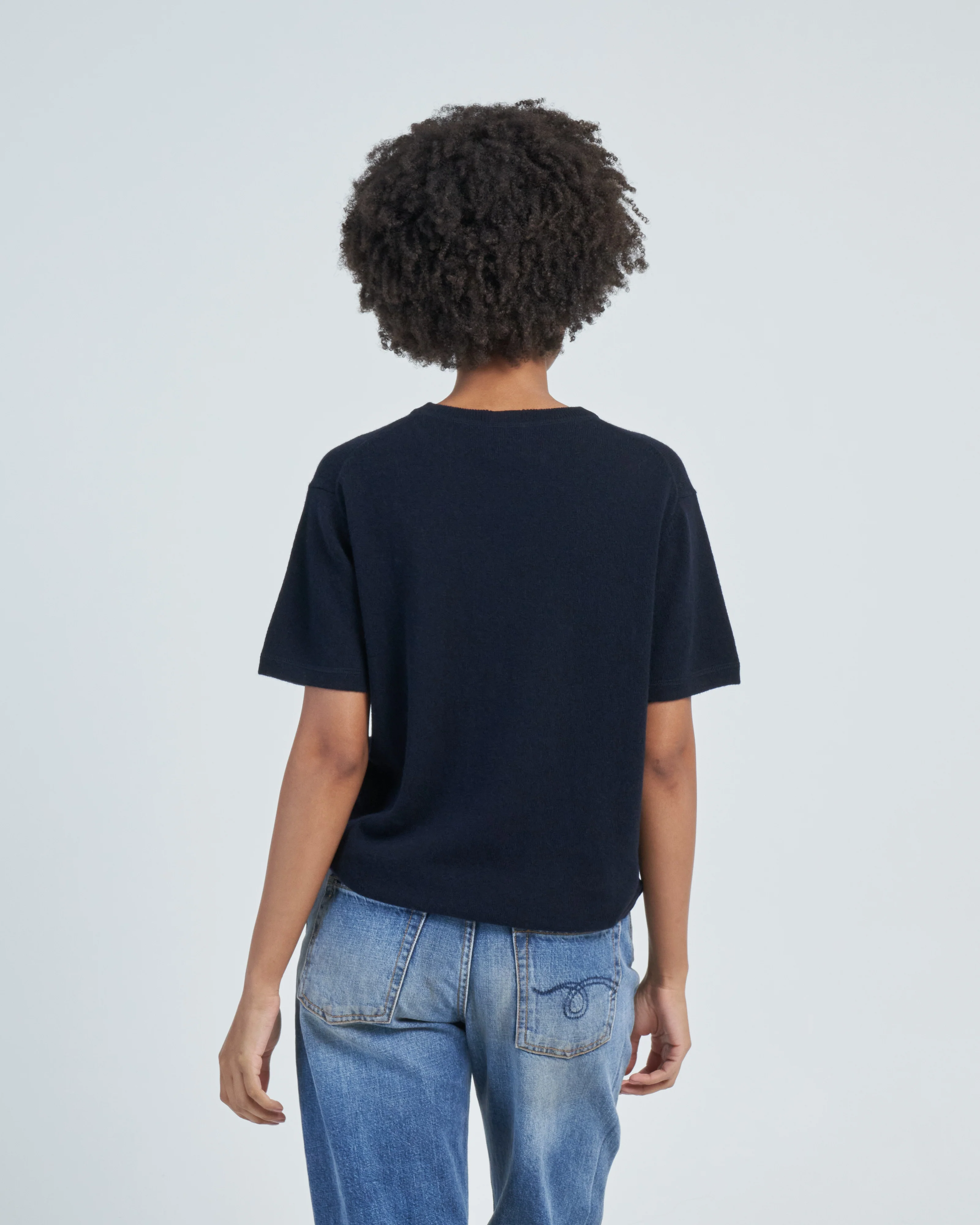 short sleeve crewneck sweater - Image 4