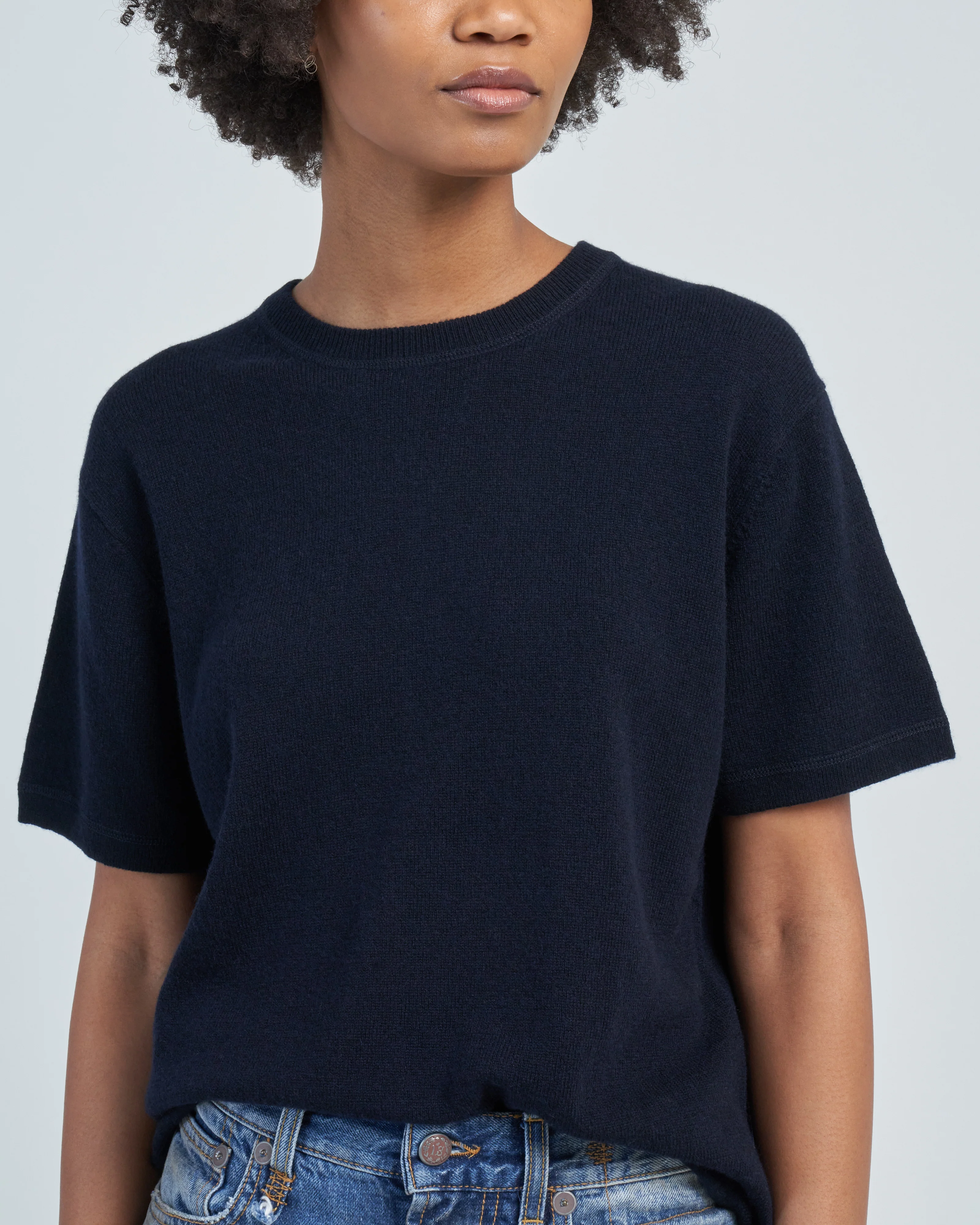 short sleeve crewneck sweater - Image 5