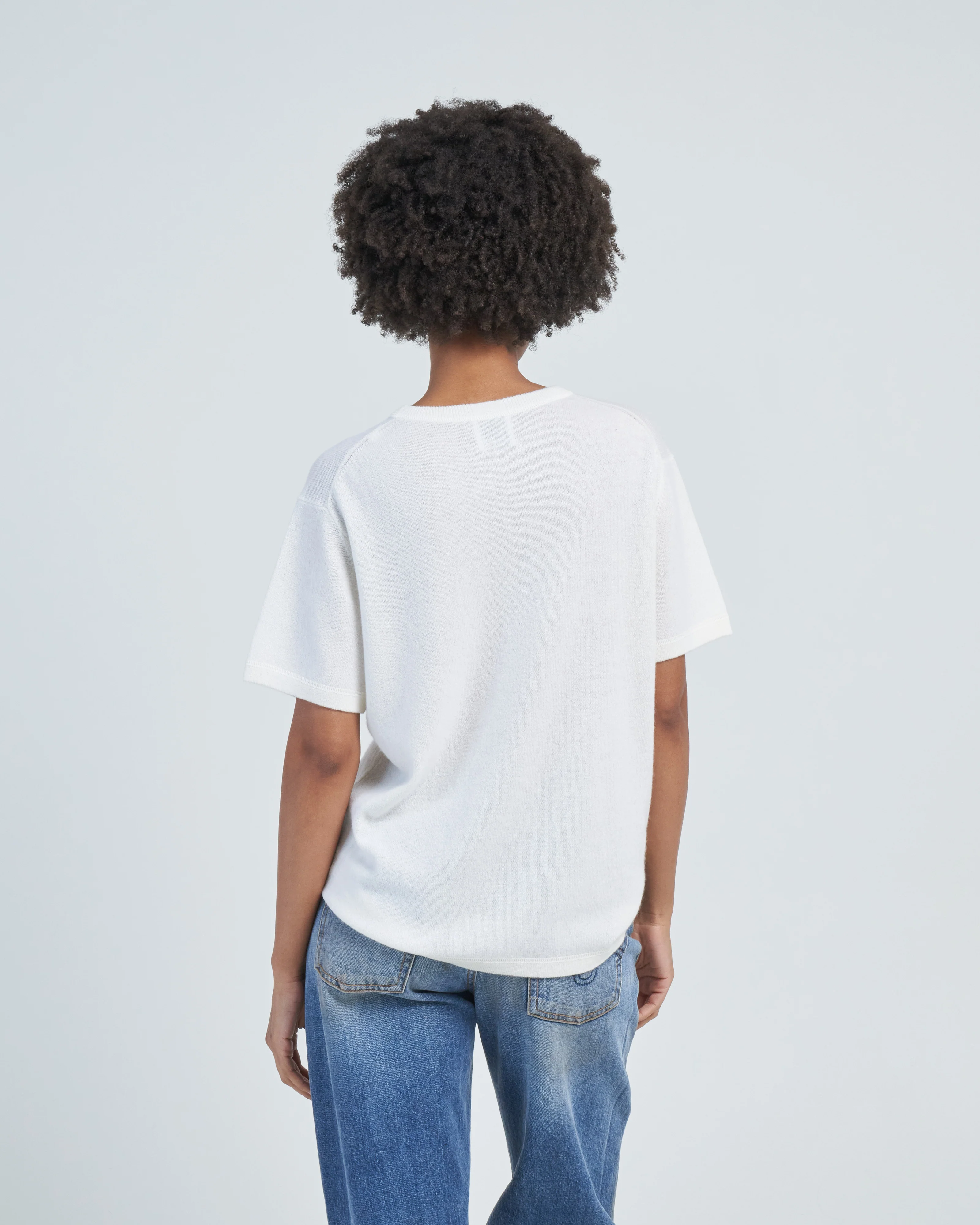 short sleeve crewneck sweater - Image 4