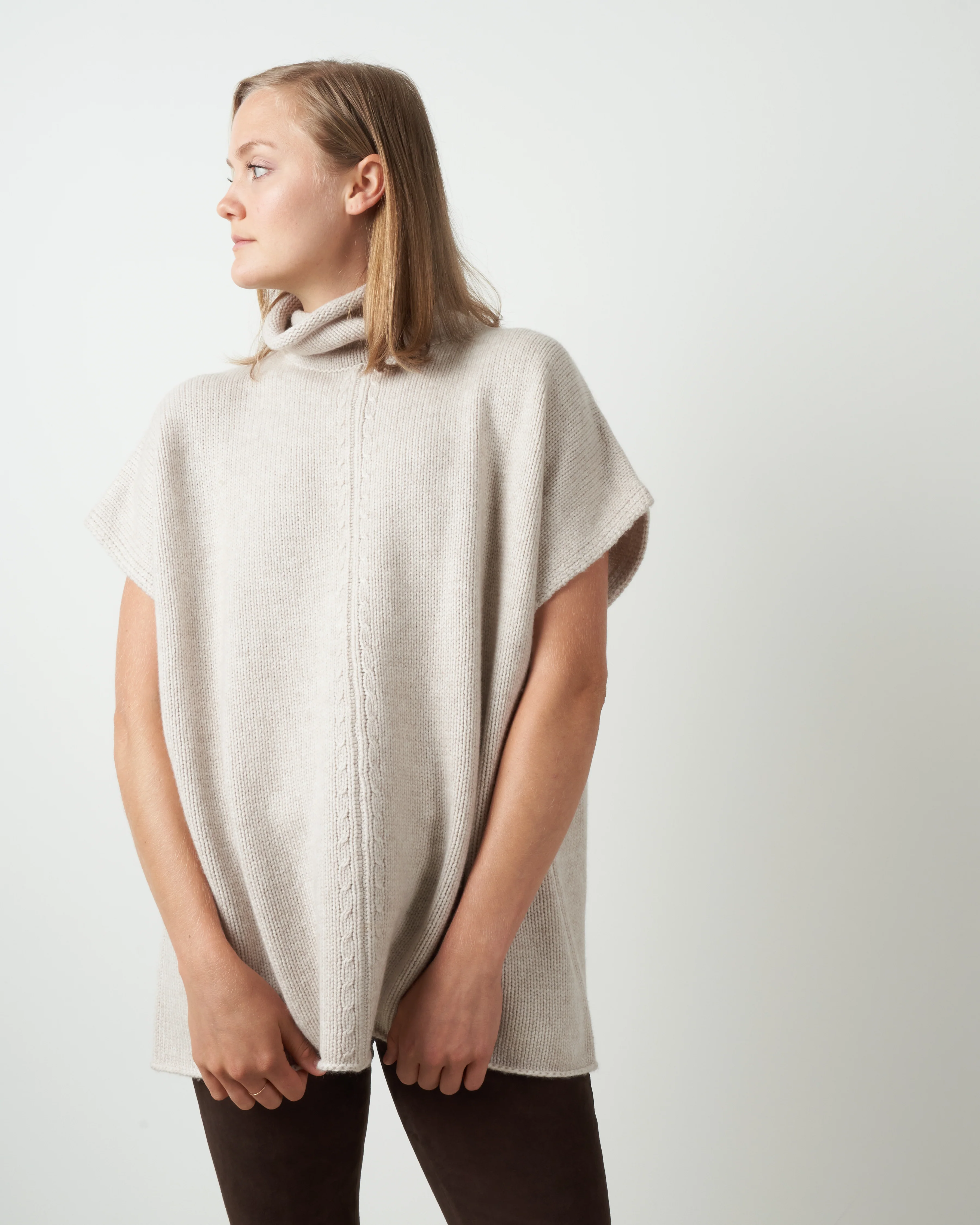 sleeveless mock tank - marble - Image 2