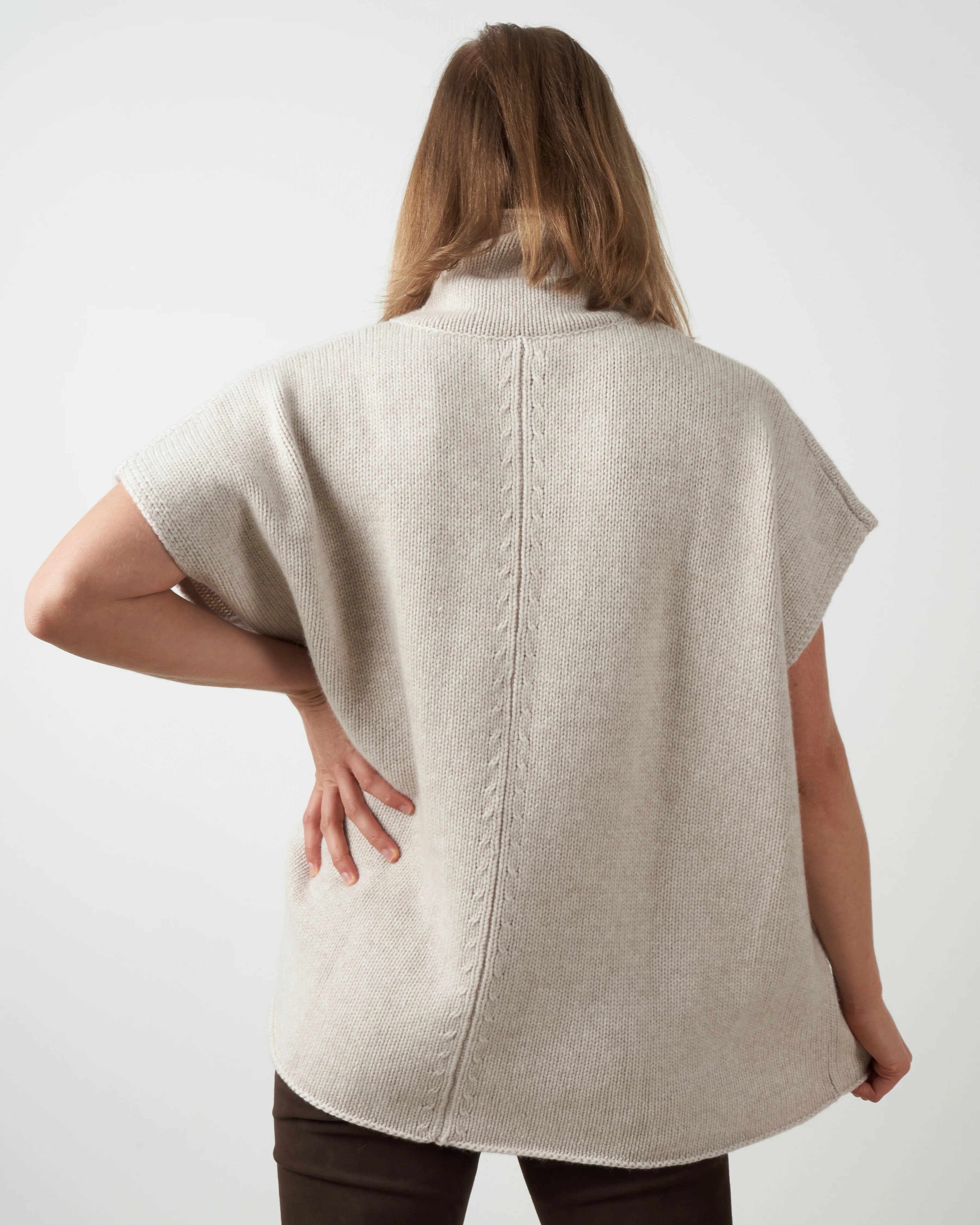 sleeveless mock tank - marble - Image 3