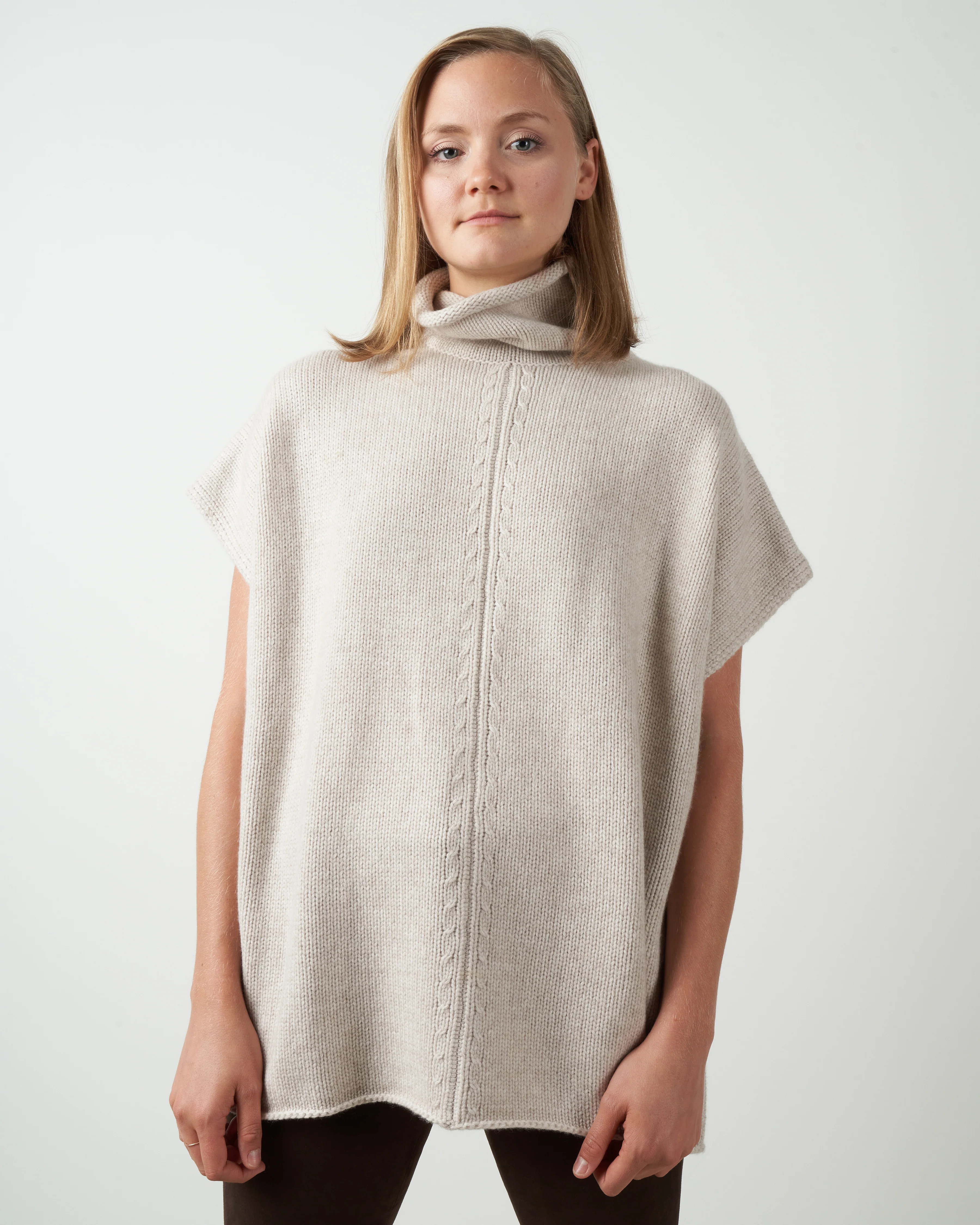 sleeveless mock tank - marble - Image 4