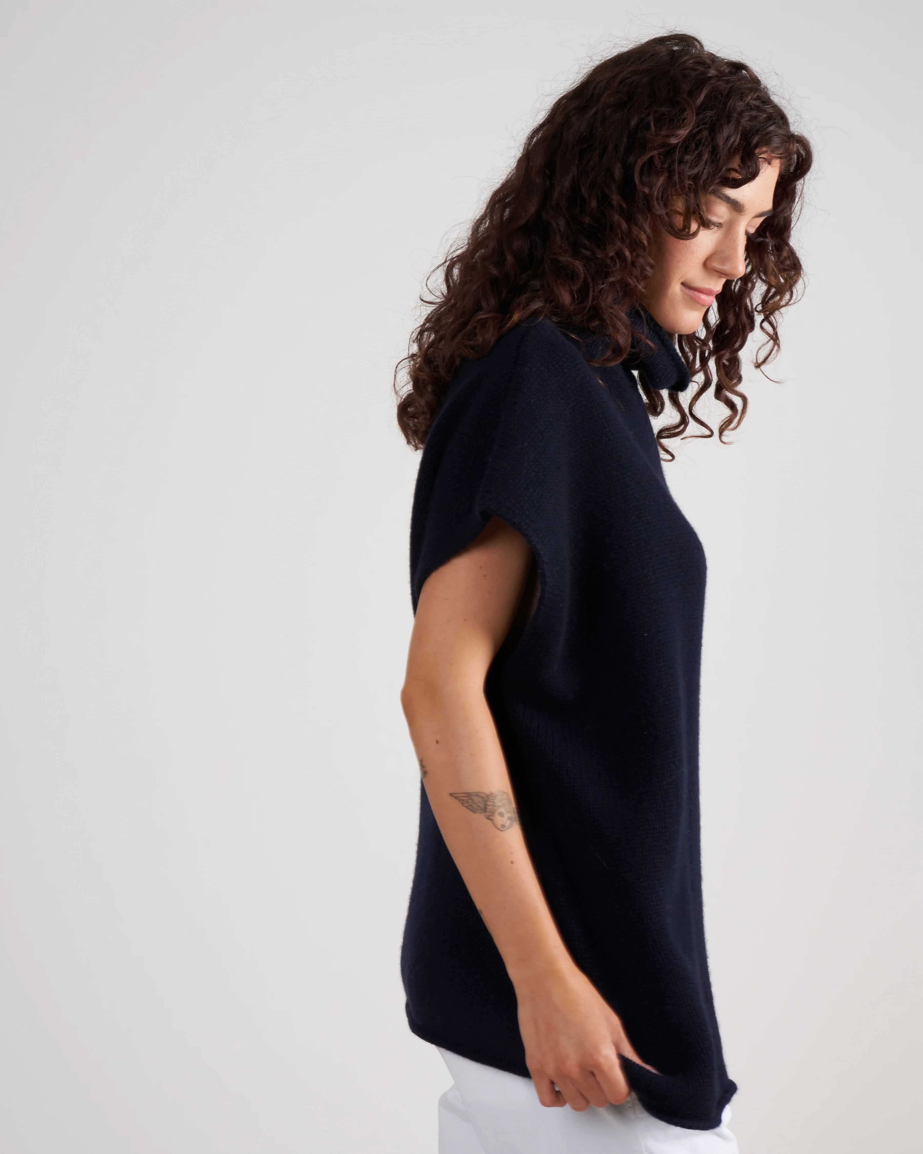 sleeveless mockneck tunic - deep night cc7-14 - Image 3