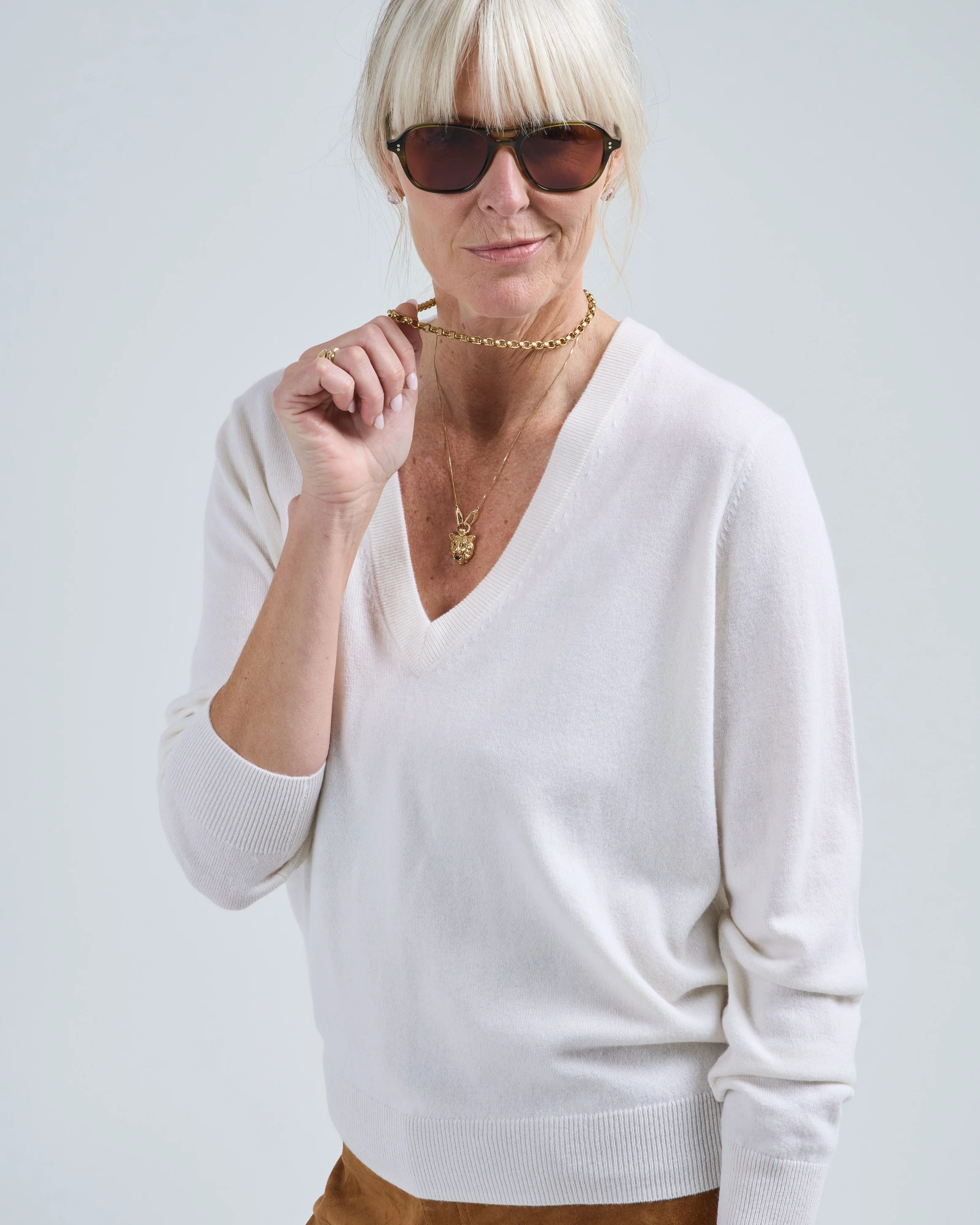 v long sleeve sweater - Image 5