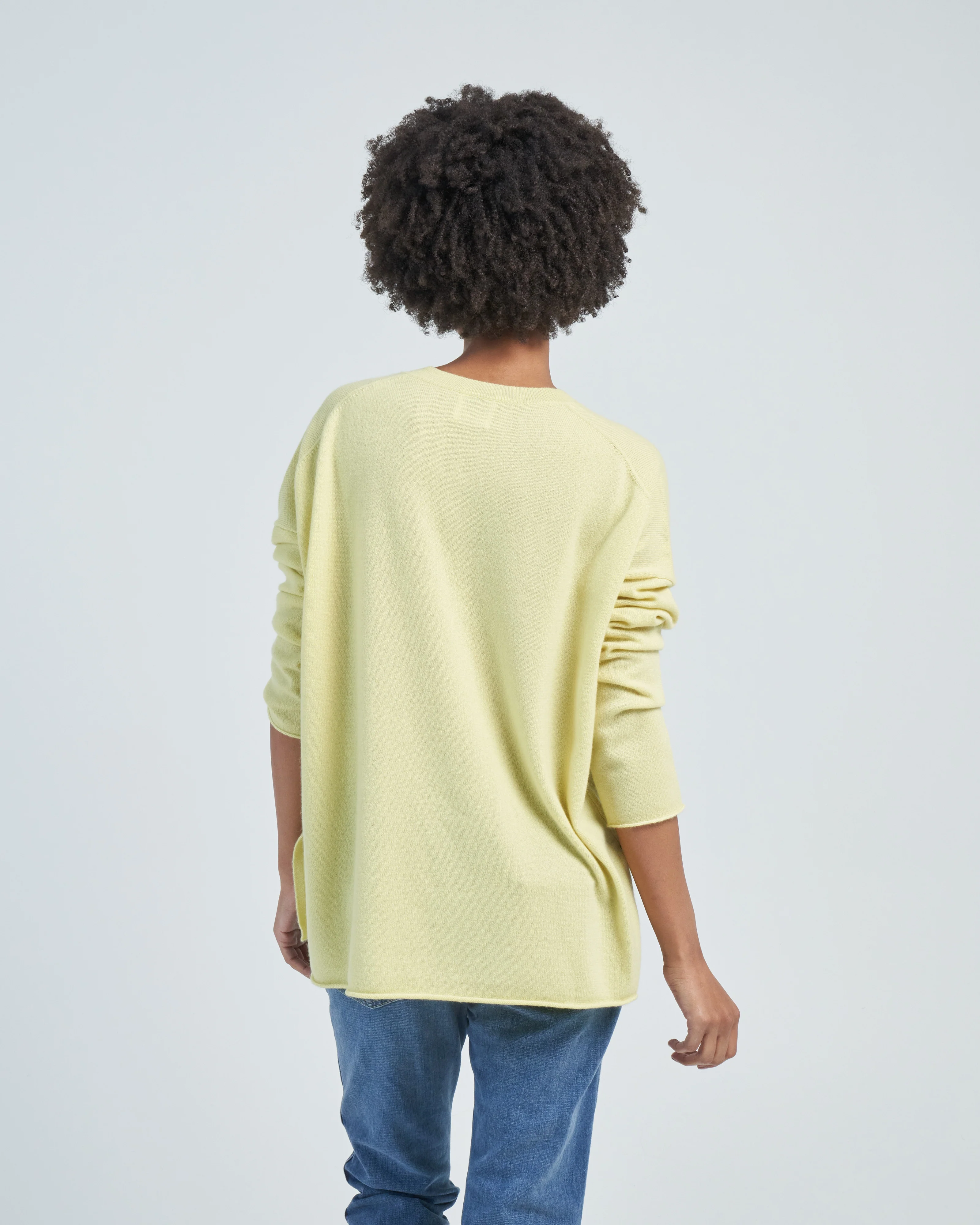 vneck sweater raw hem - Image 4
