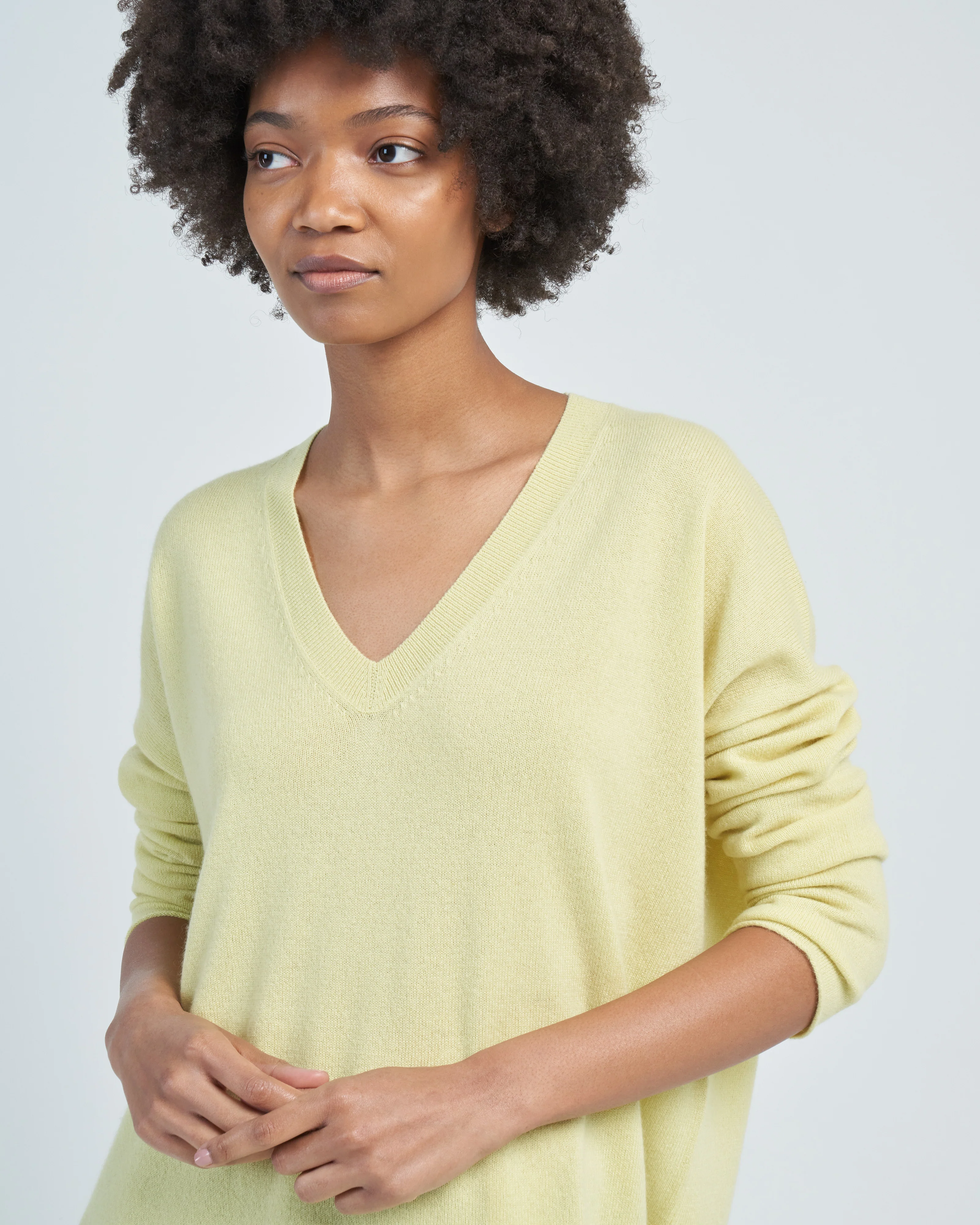 vneck sweater raw hem - Image 5