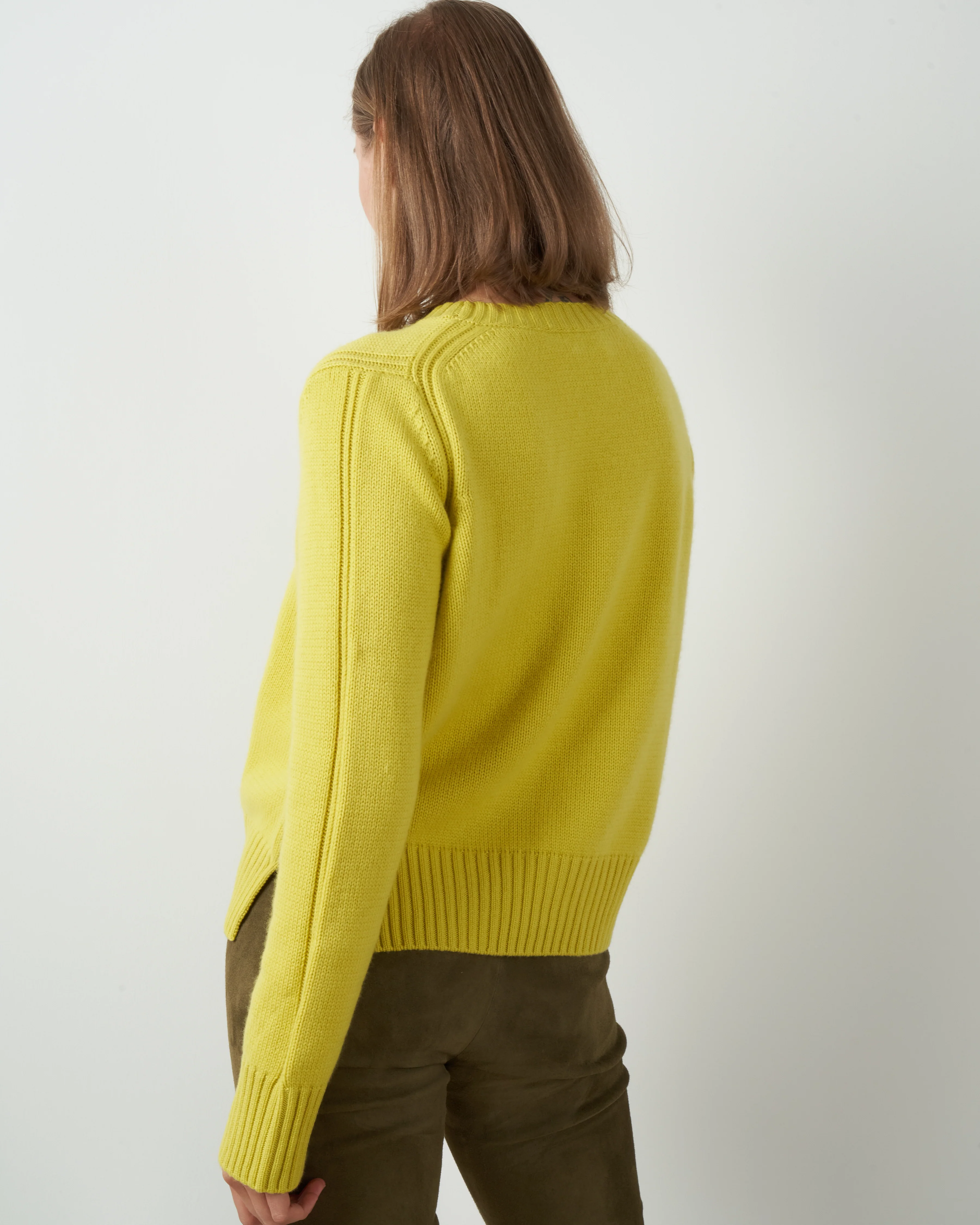 wool cashmere pullover - mellow yellow - Image 2