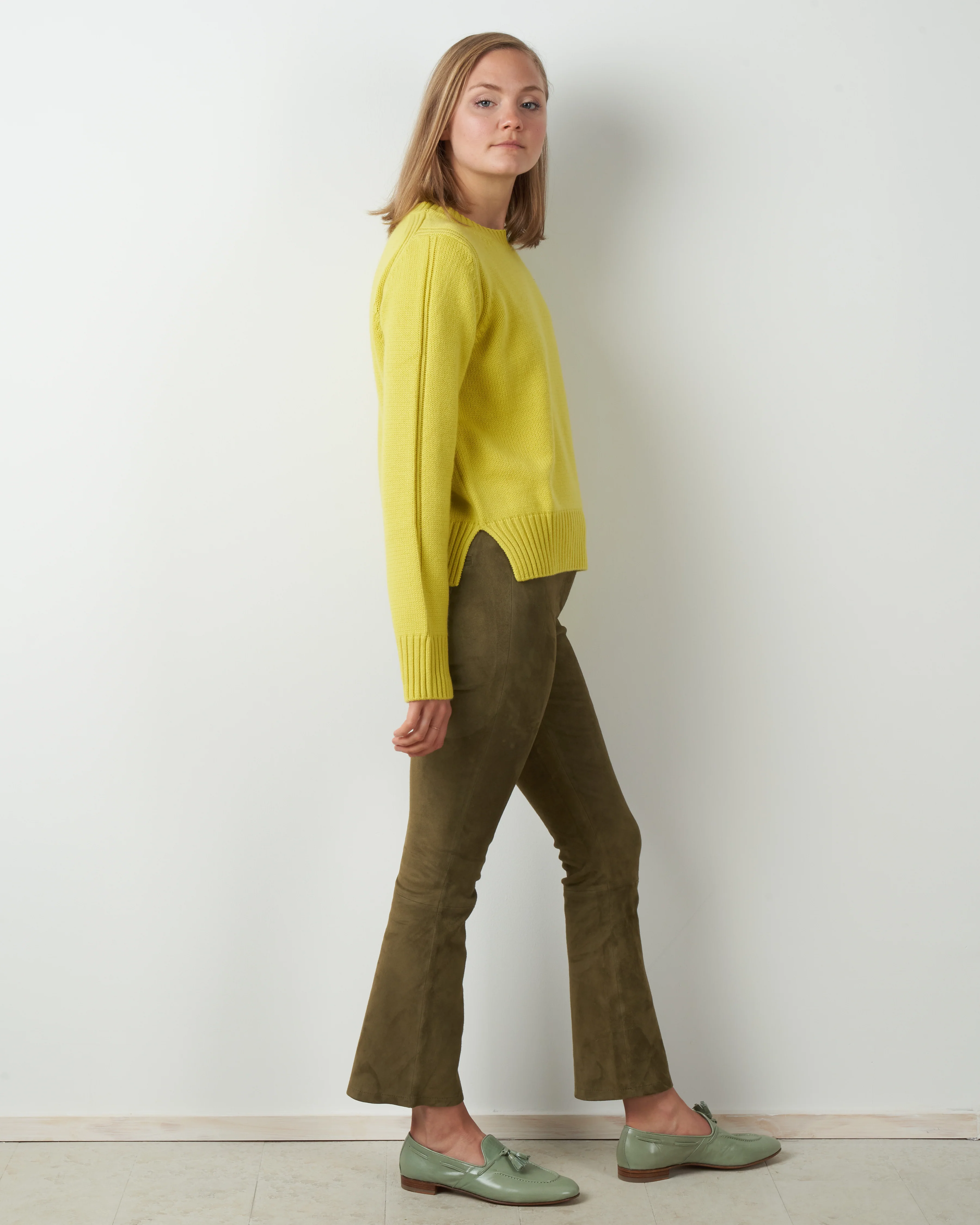 wool cashmere pullover - mellow yellow - Image 4