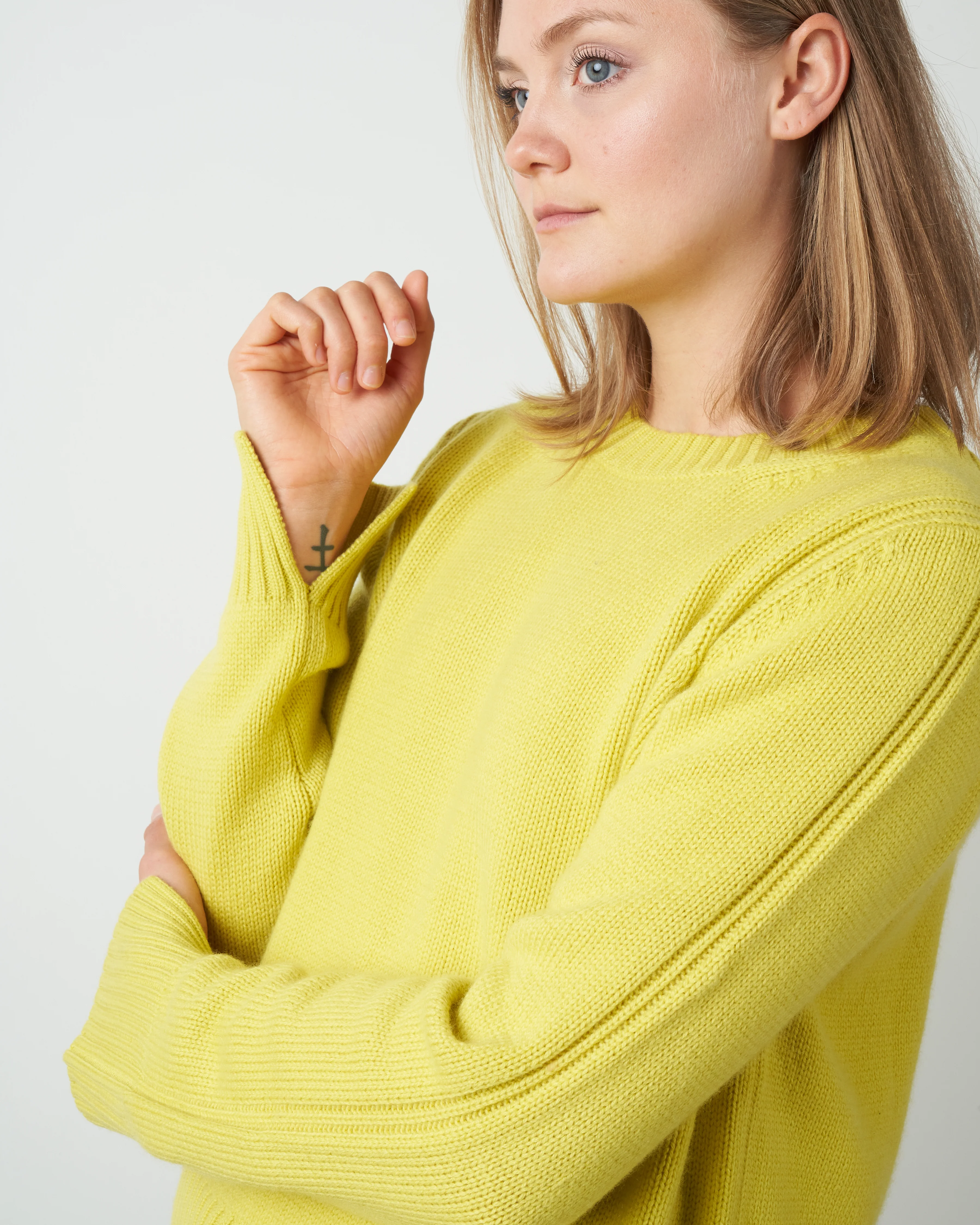 wool cashmere pullover - mellow yellow - Image 5